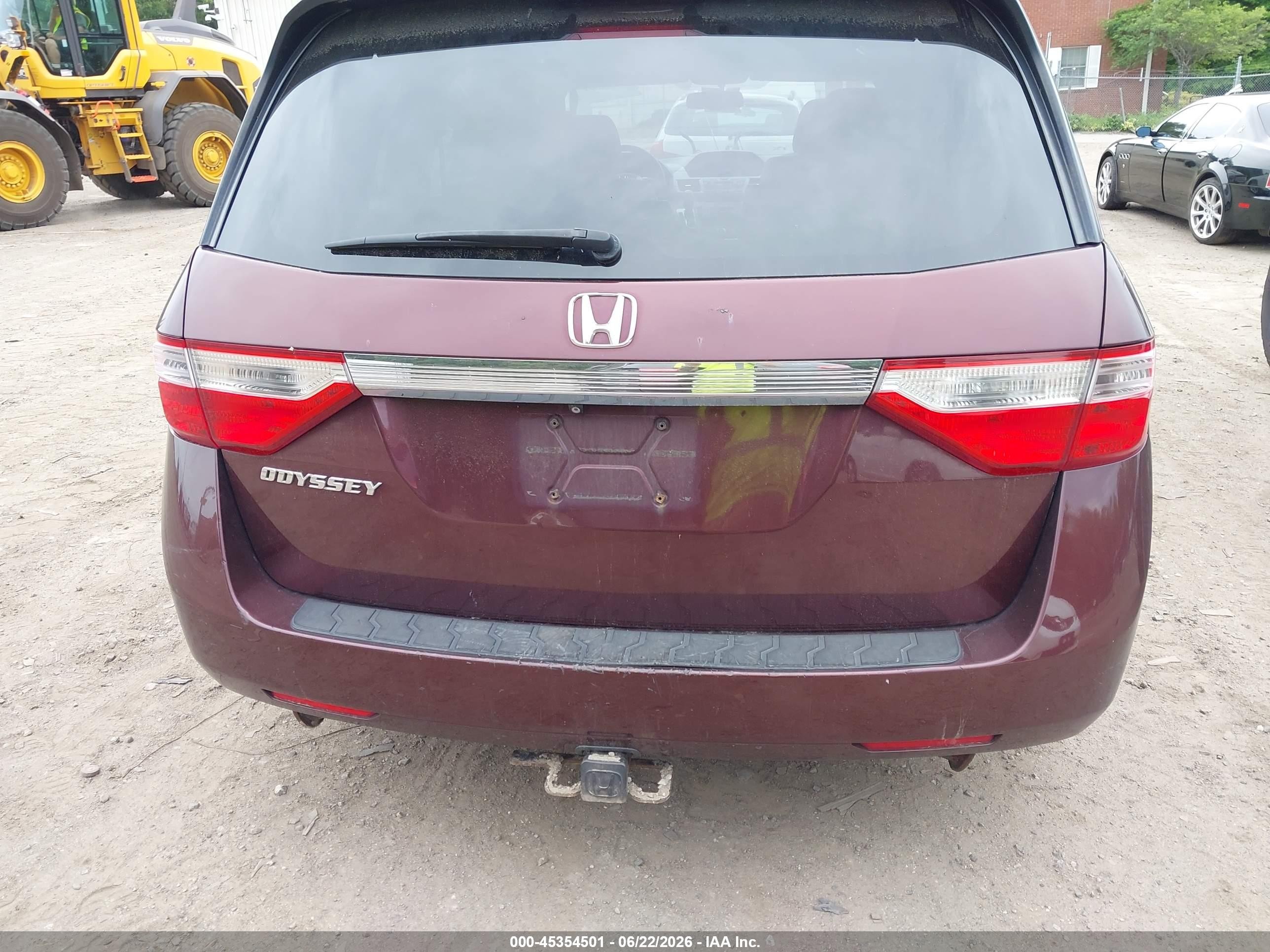 2011 Honda Odyssey Ex-l Maroon vin: 5FNRL5H60BB009175