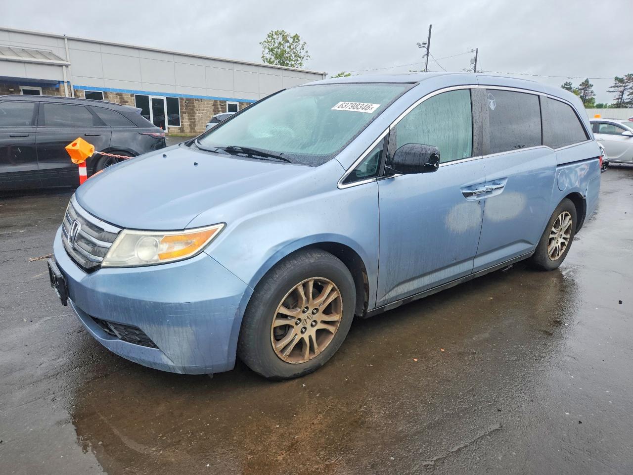 2011 Honda Odyssey Exl Blue vin: 5FNRL5H60BB025747