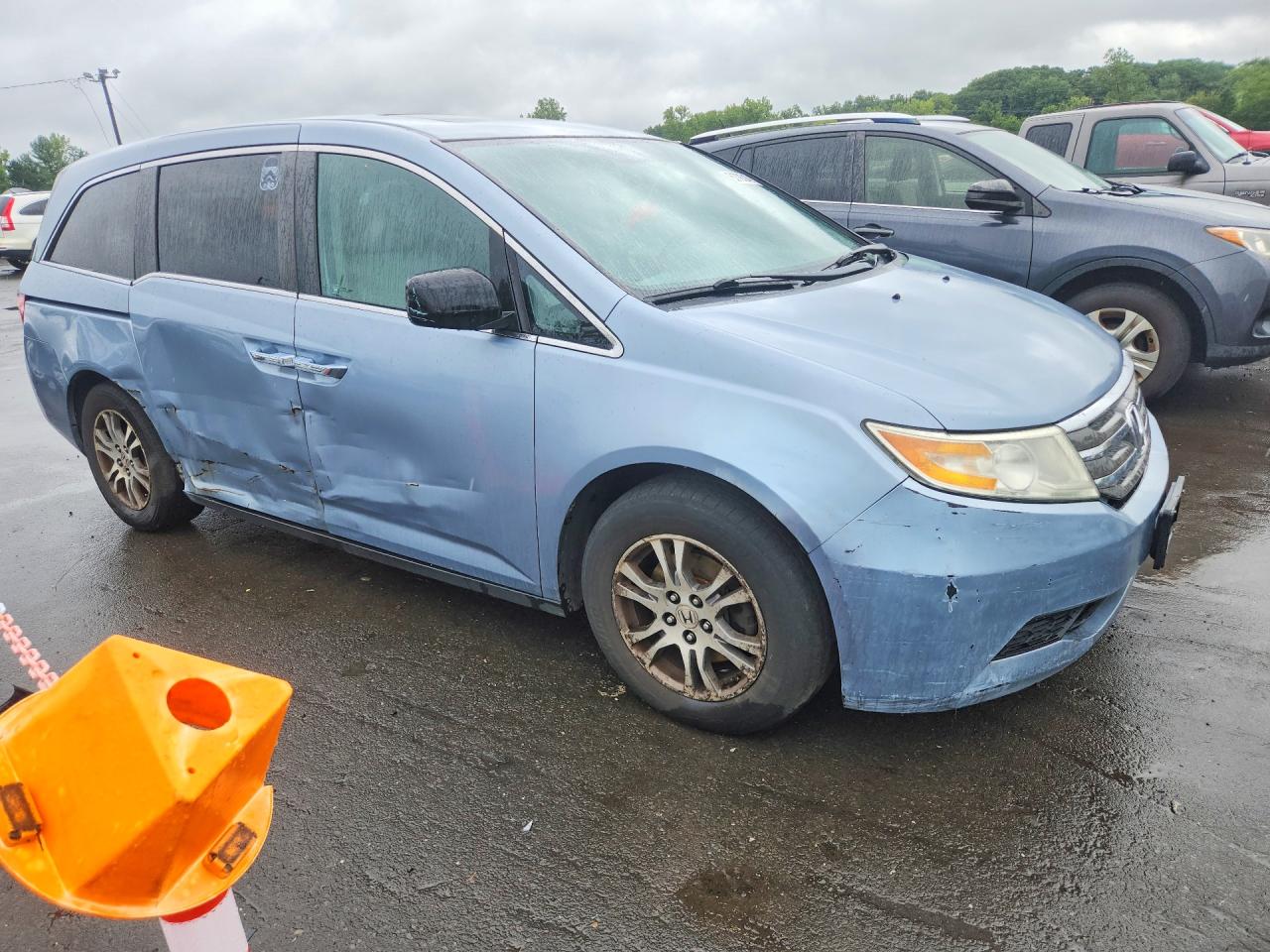 2011 Honda Odyssey Exl Blue vin: 5FNRL5H60BB025747