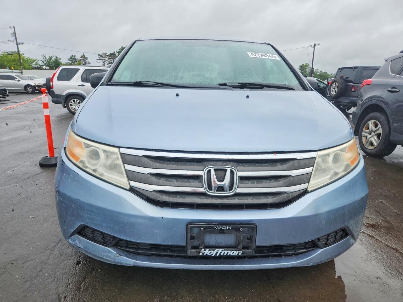 2011 Honda Odyssey Exl Blue vin: 5FNRL5H60BB025747