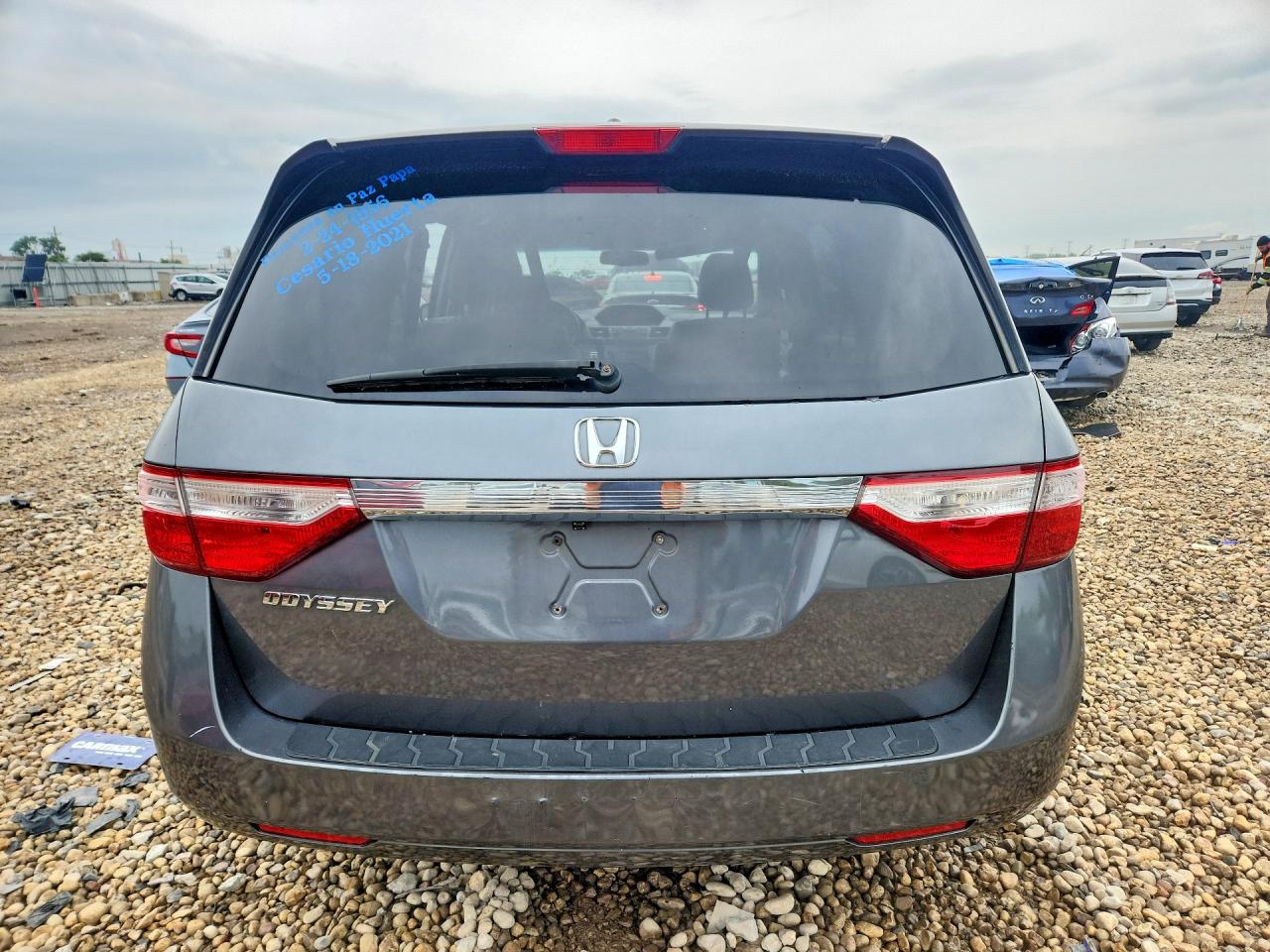 2011 Honda Odyssey Exl Gray vin: 5FNRL5H60BB034741