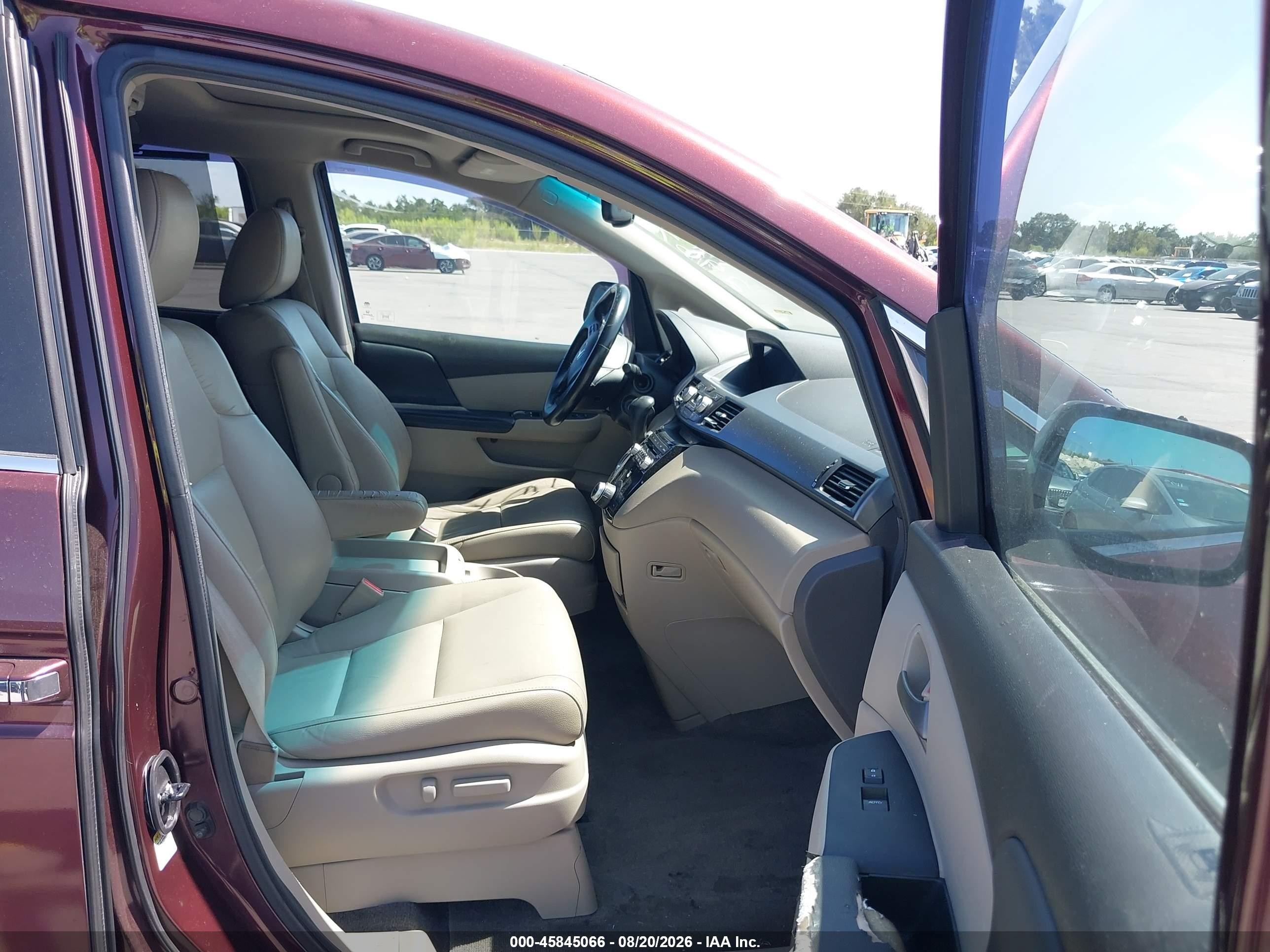 2011 Honda Odyssey Ex-l Maroon vin: 5FNRL5H60BB042967