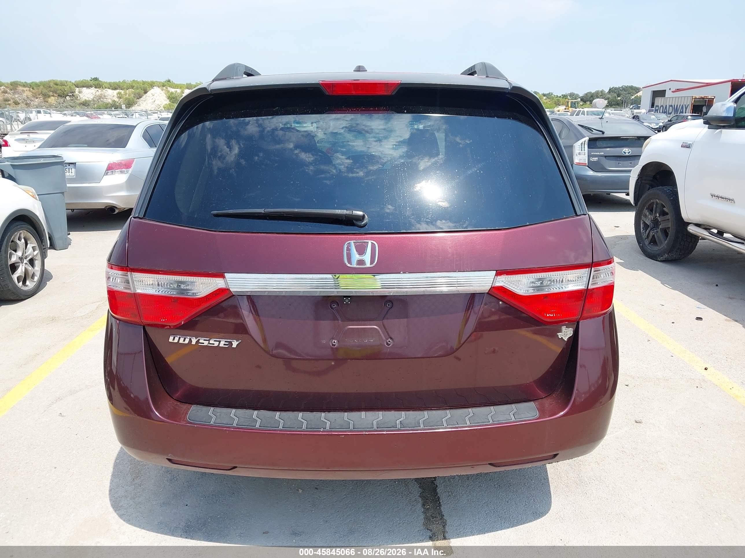 2011 Honda Odyssey Ex-l Maroon vin: 5FNRL5H60BB042967