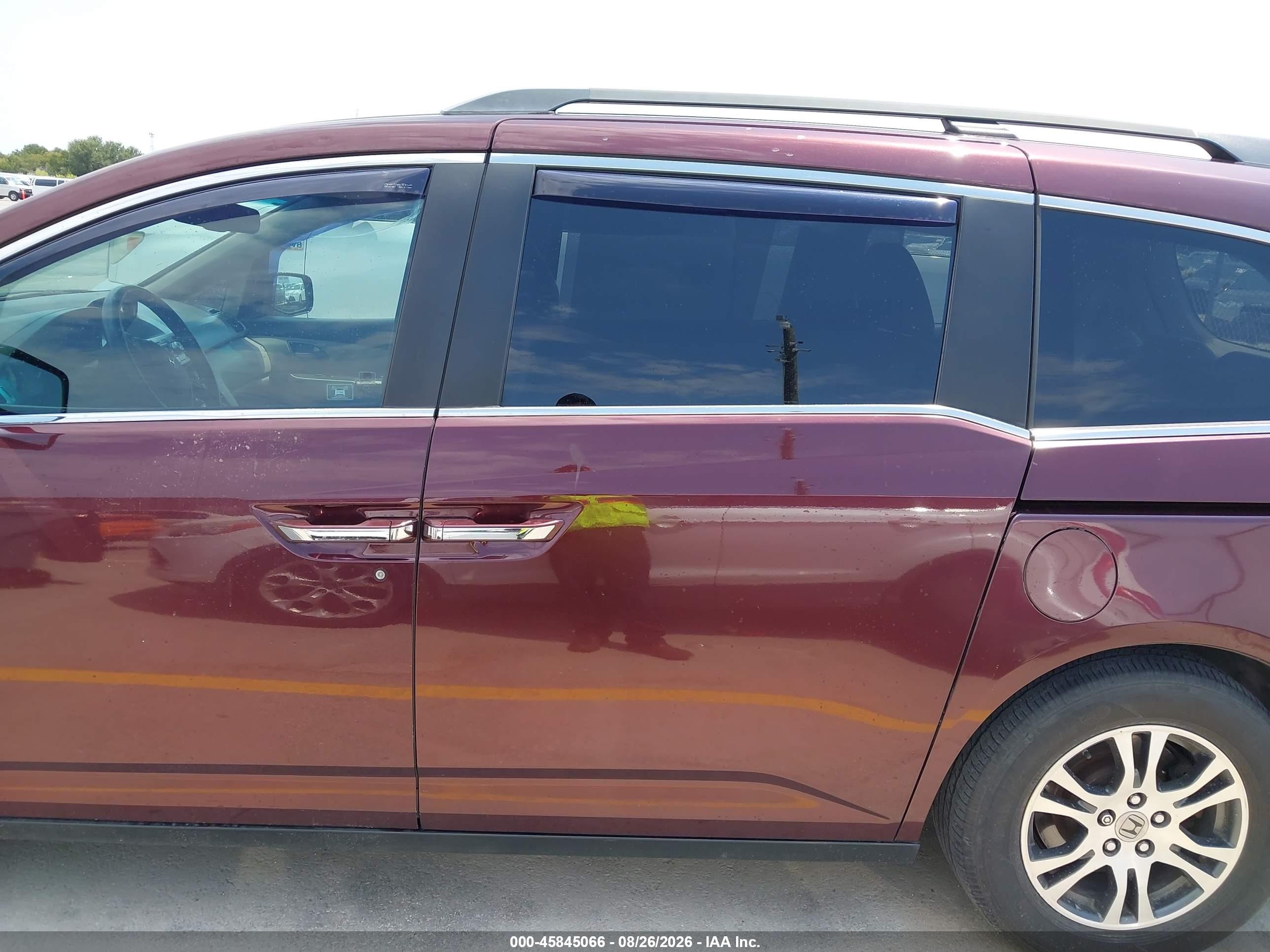 2011 Honda Odyssey Ex-l Maroon vin: 5FNRL5H60BB042967