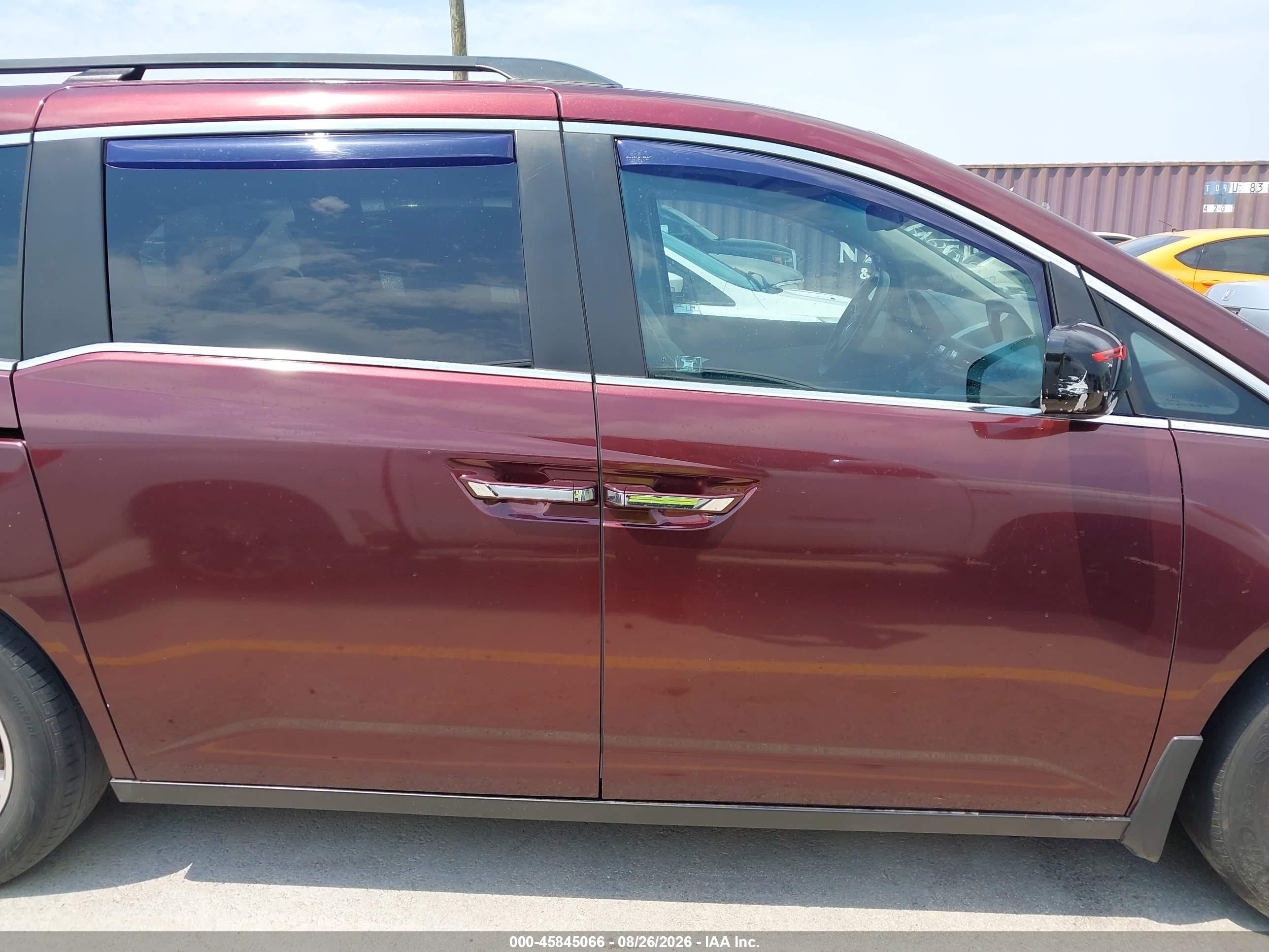 2011 Honda Odyssey Ex-l Maroon vin: 5FNRL5H60BB042967