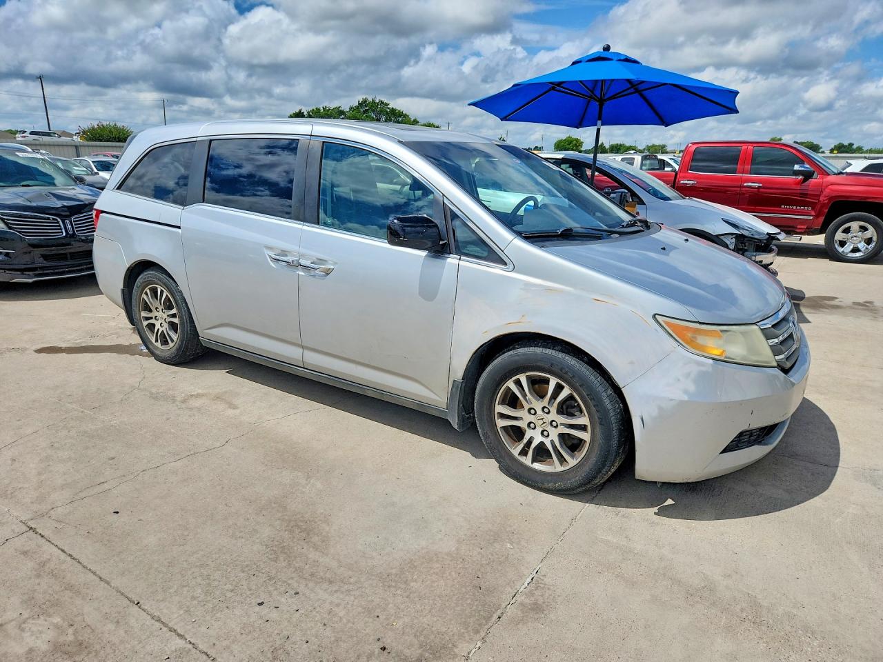 2011 Honda Odyssey Exl Silver vin: 5FNRL5H60BB048848