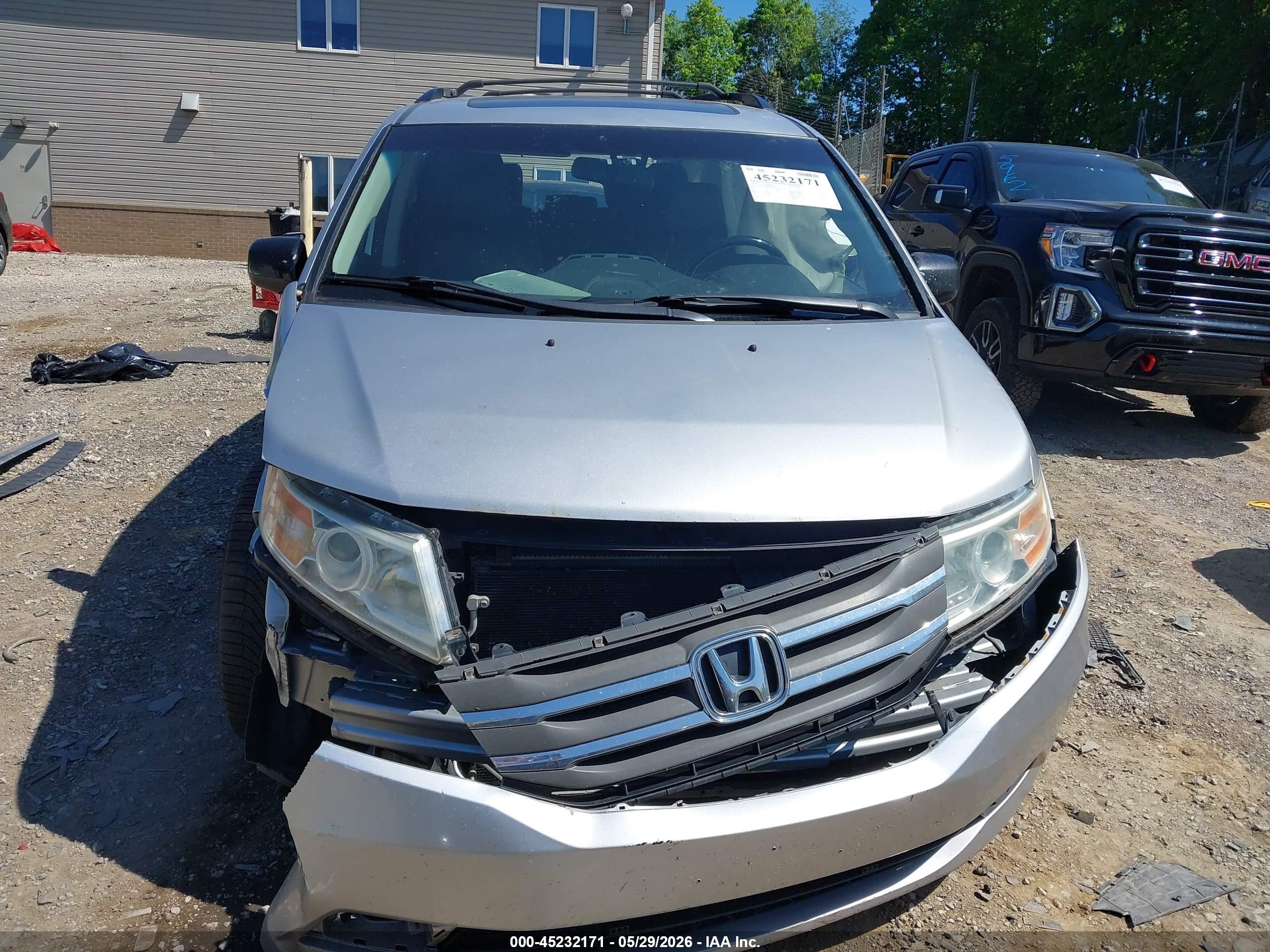 2011 Honda Odyssey Ex-l Silver vin: 5FNRL5H60BB050891