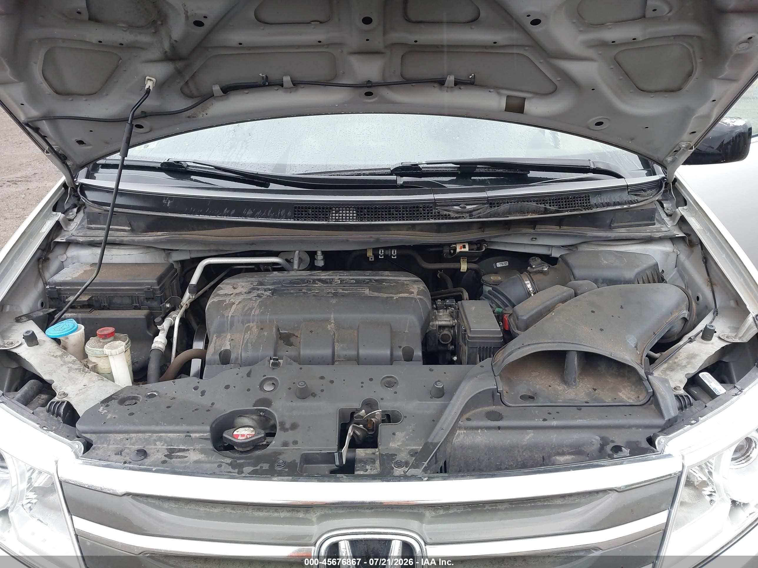 2011 Honda Odyssey Ex-l Серебряный vin: 5FNRL5H60BB070395