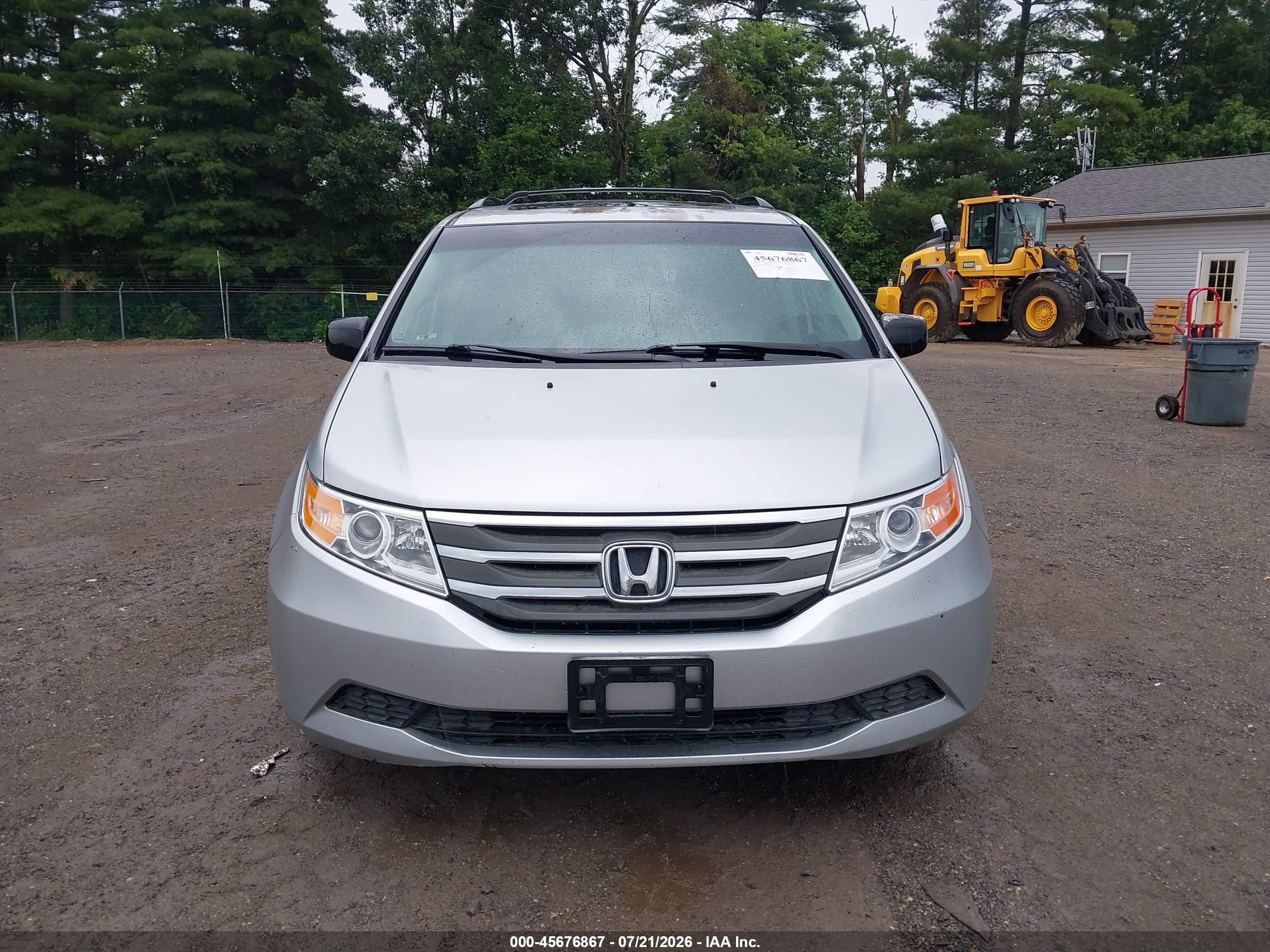 2011 Honda Odyssey Ex-l Серебряный vin: 5FNRL5H60BB070395