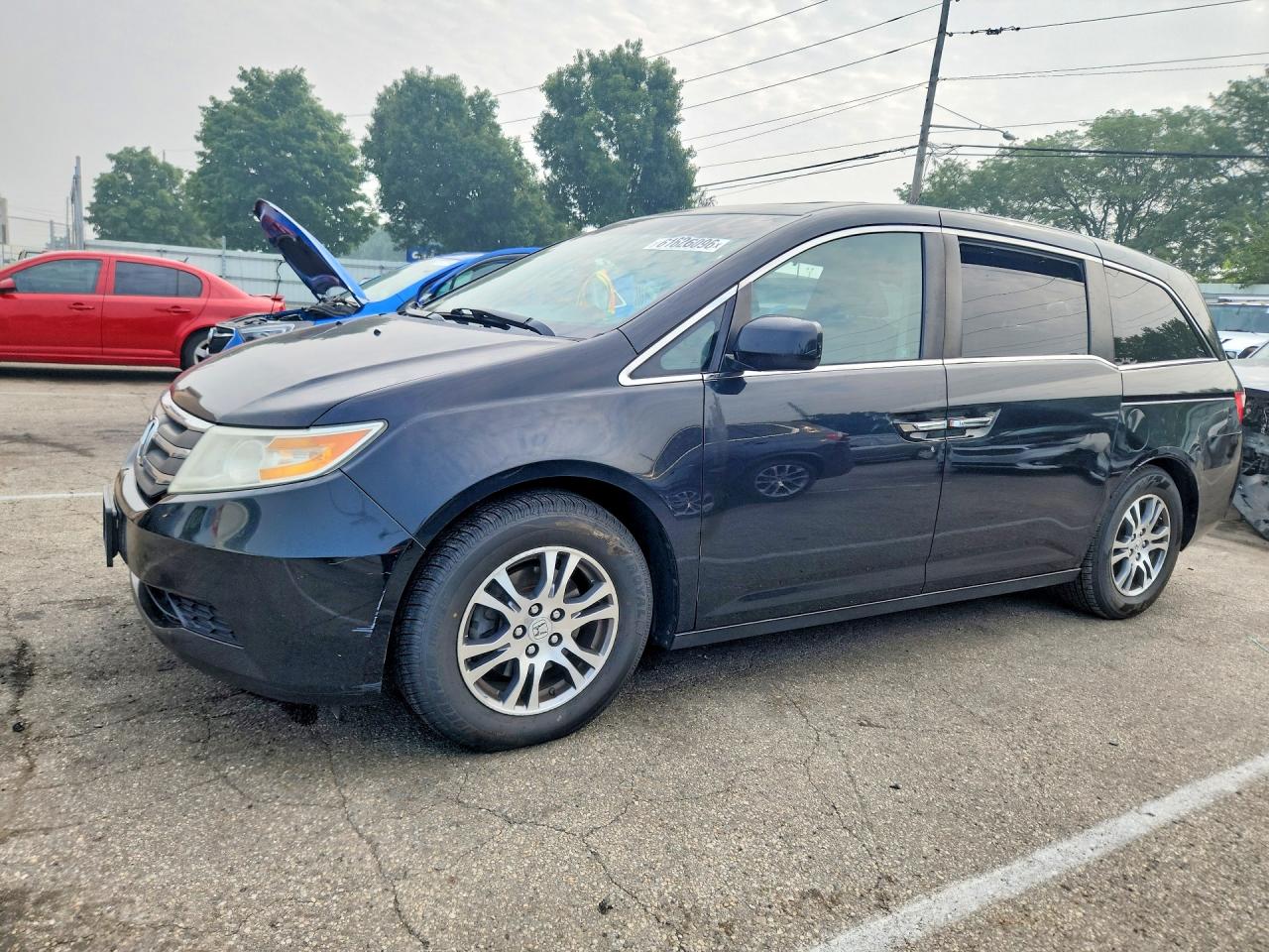 2011 Honda Odyssey Exl Black vin: 5FNRL5H60BB080876