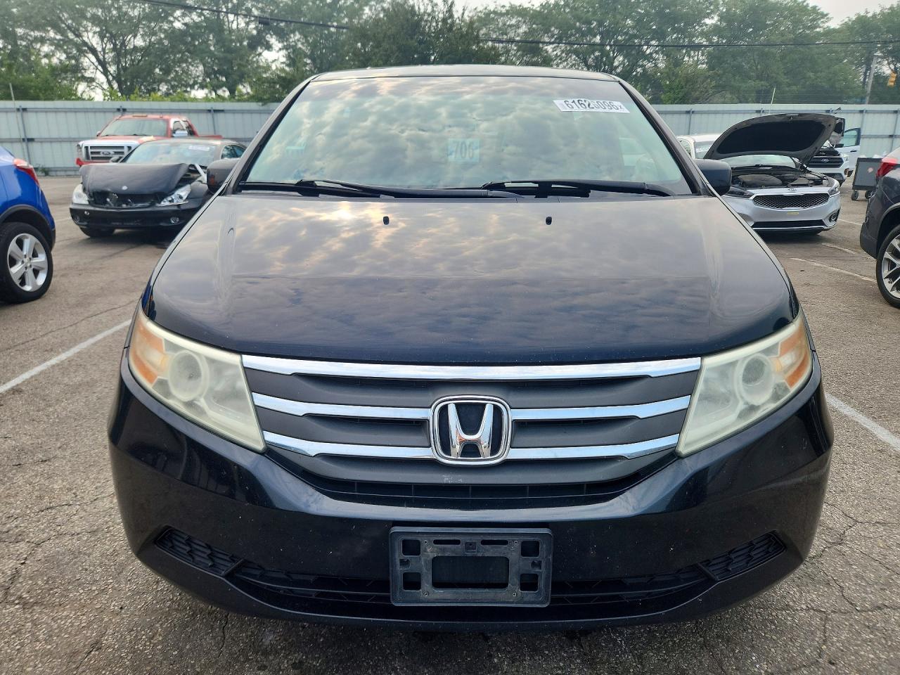 2011 Honda Odyssey Exl Black vin: 5FNRL5H60BB080876