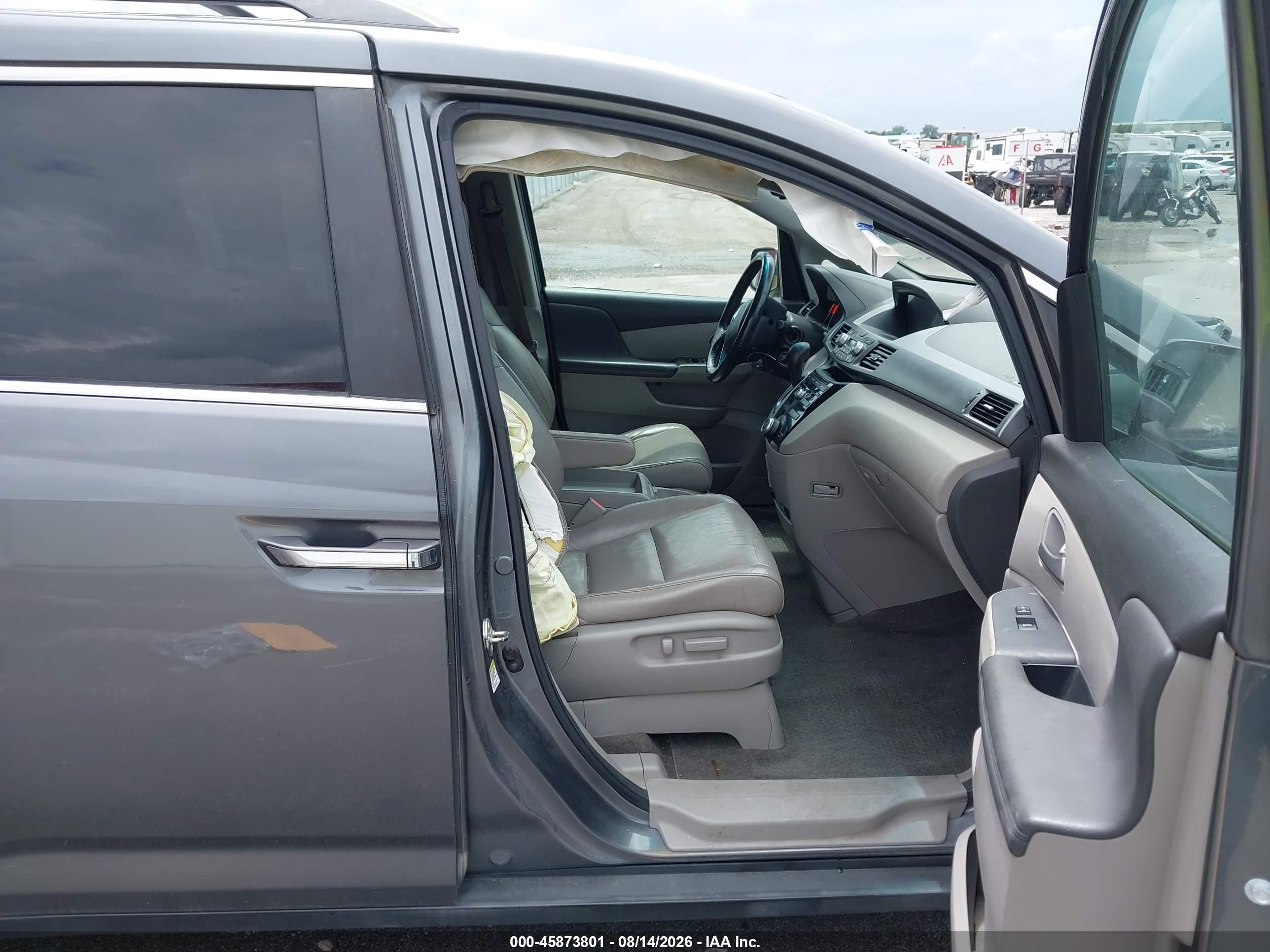 2011 Honda Odyssey Ex-l Gray vin: 5FNRL5H60BB081381