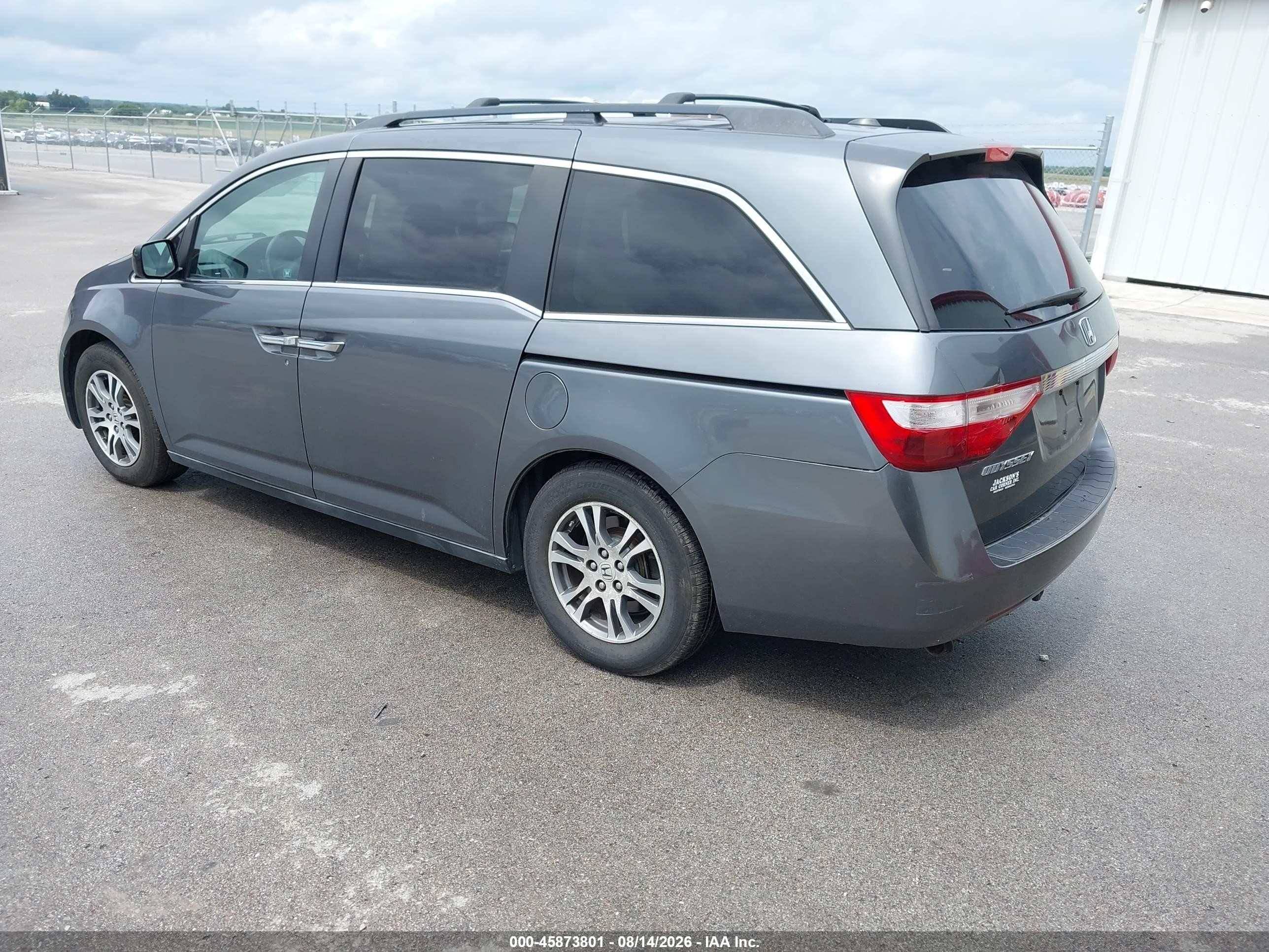 2011 Honda Odyssey Ex-l Gray vin: 5FNRL5H60BB081381