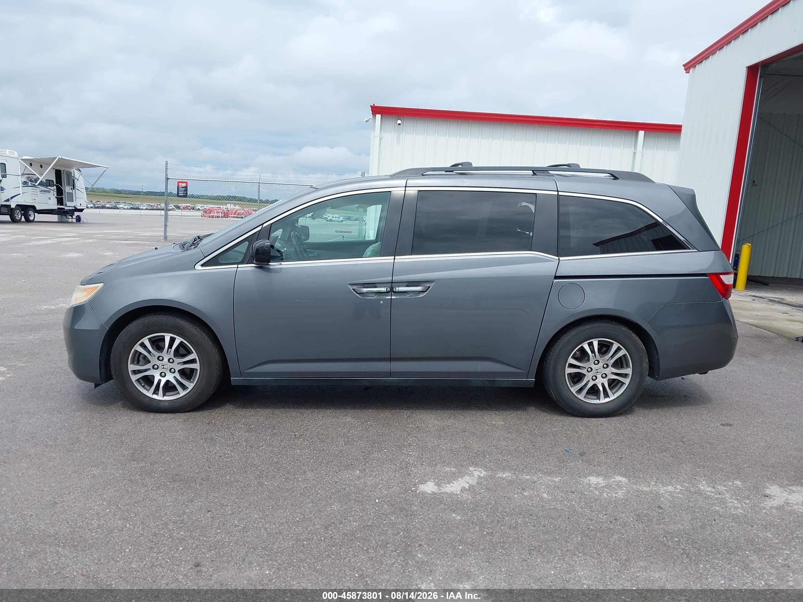 2011 Honda Odyssey Ex-l Gray vin: 5FNRL5H60BB081381