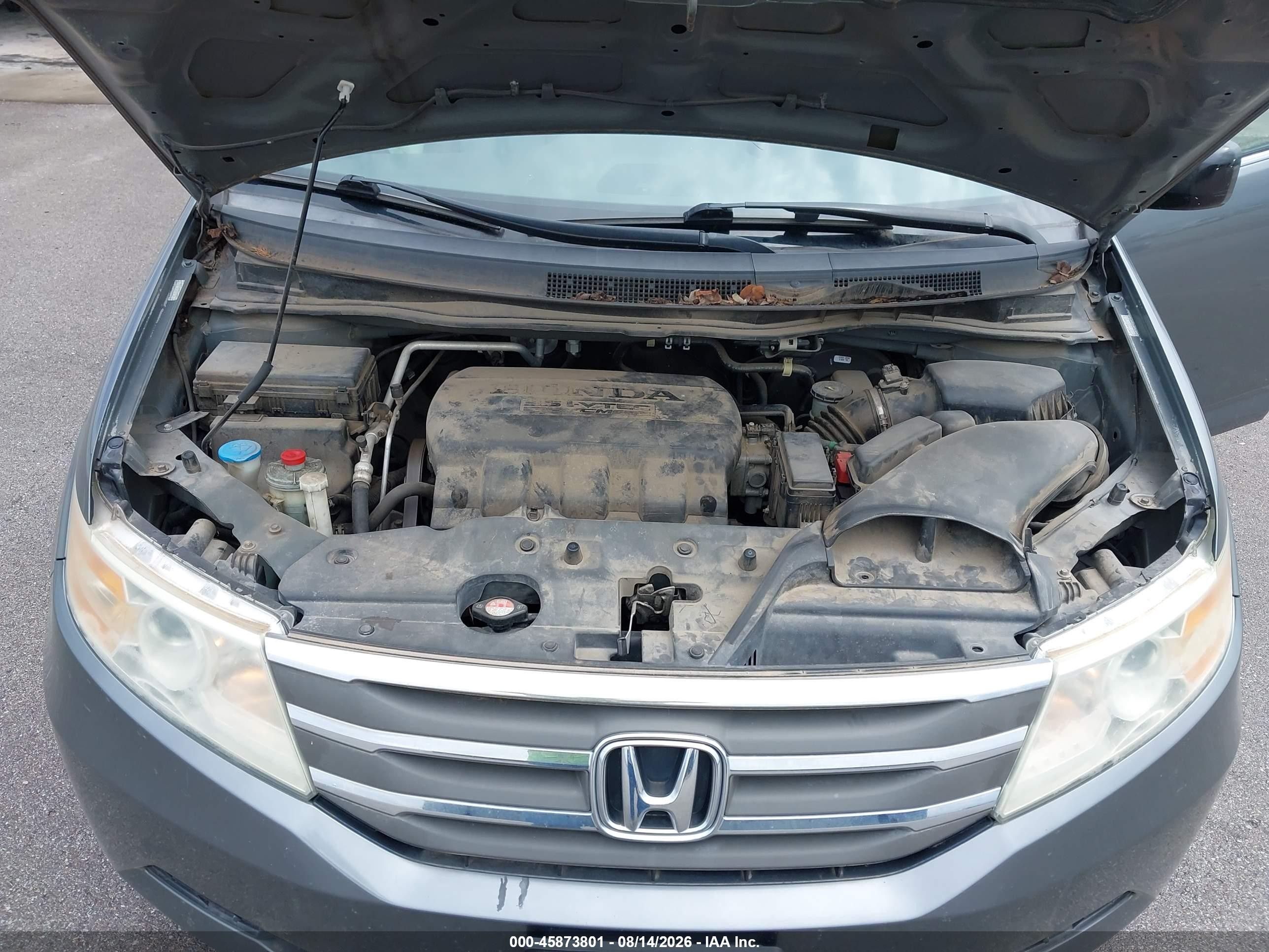2011 Honda Odyssey Ex-l Gray vin: 5FNRL5H60BB081381