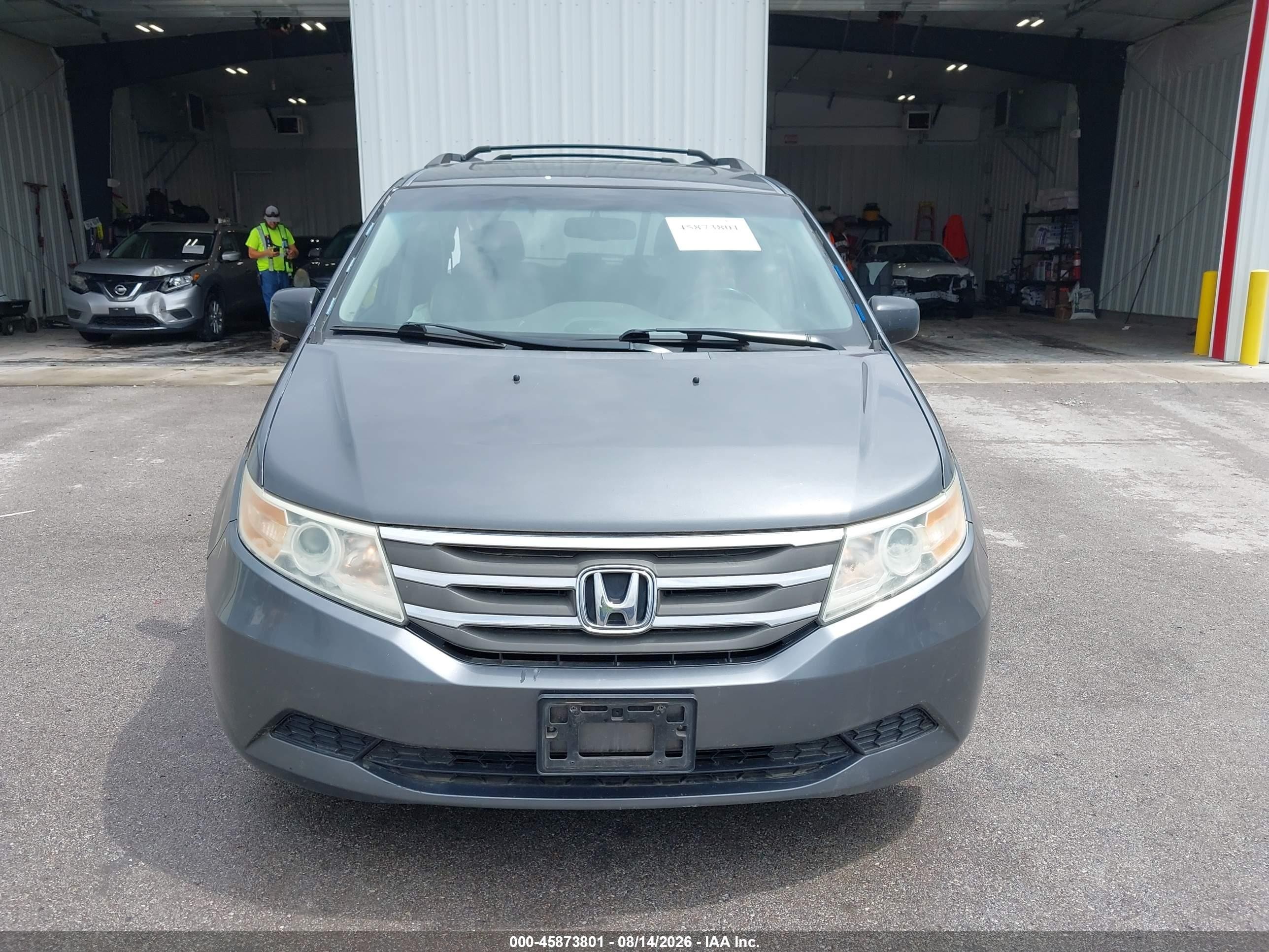 2011 Honda Odyssey Ex-l Gray vin: 5FNRL5H60BB081381