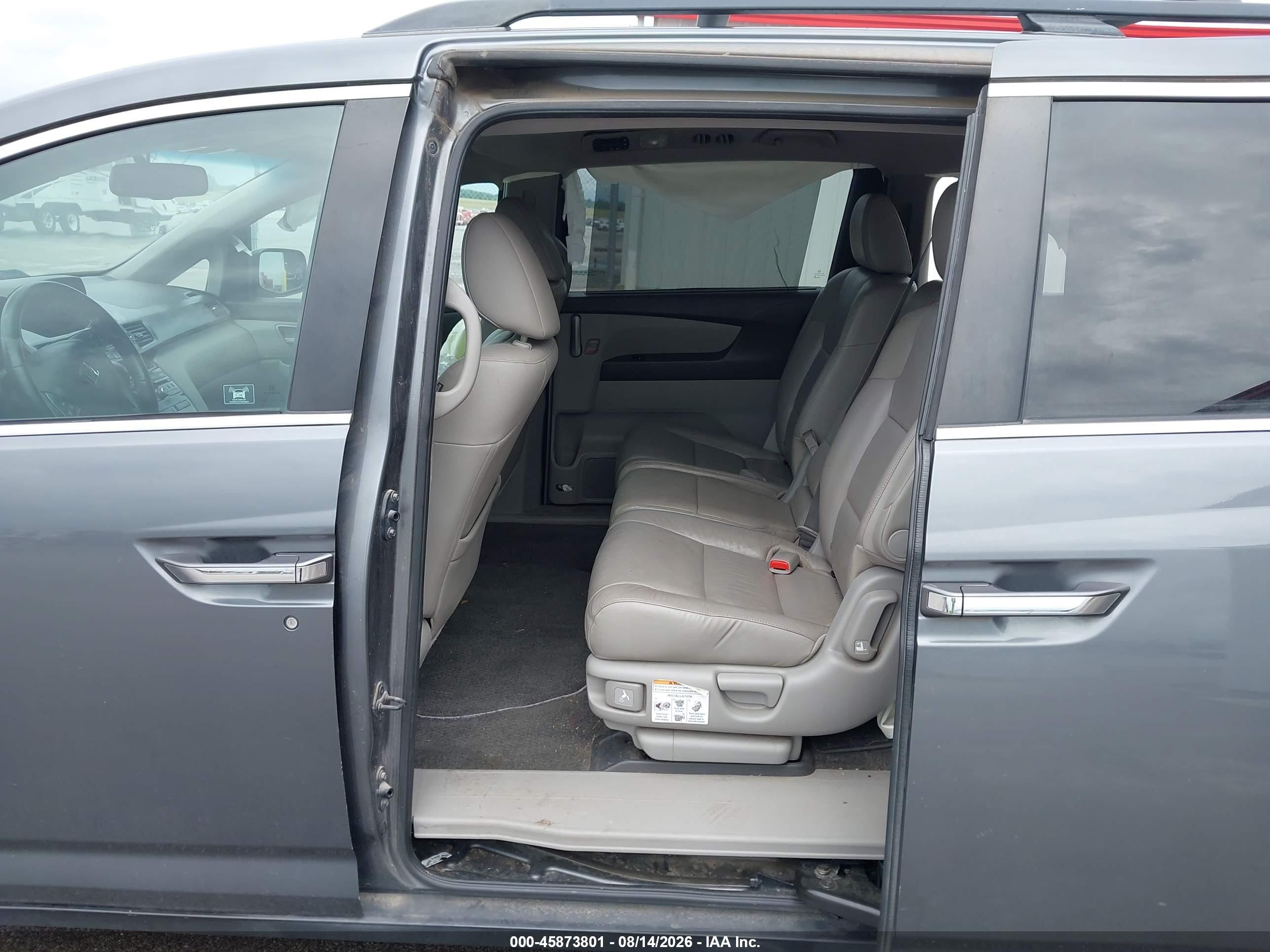 2011 Honda Odyssey Ex-l Gray vin: 5FNRL5H60BB081381