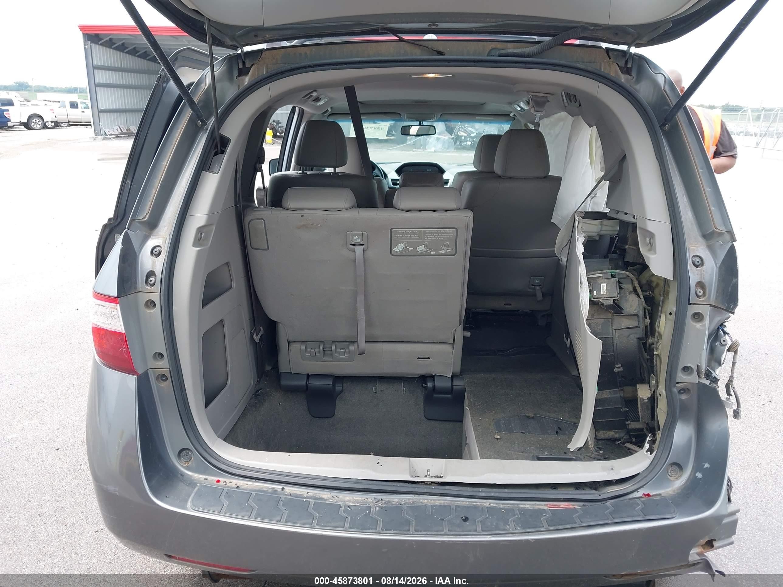 2011 Honda Odyssey Ex-l Gray vin: 5FNRL5H60BB081381