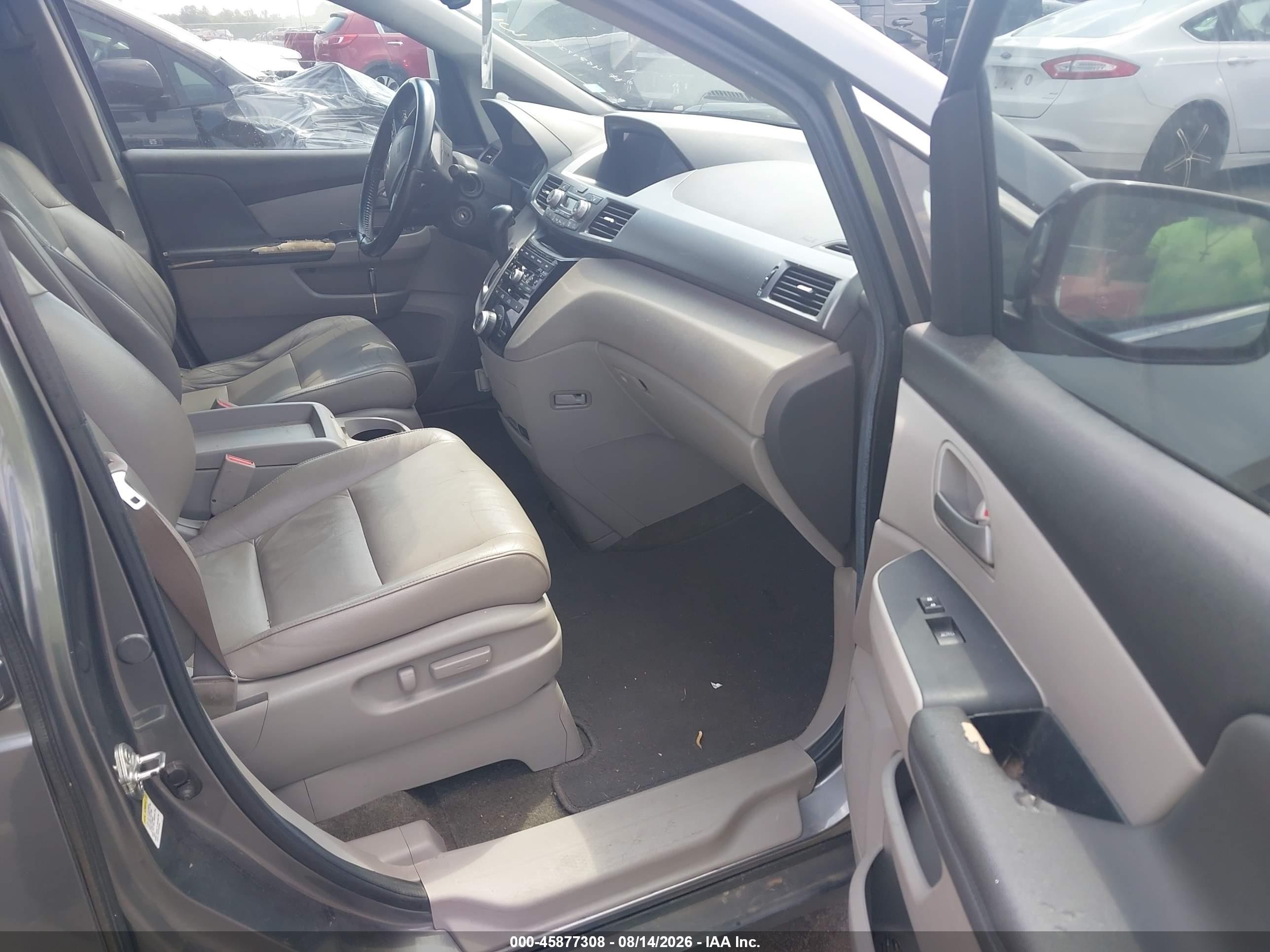 2011 Honda Odyssey Ex-l Gray vin: 5FNRL5H60BB093417