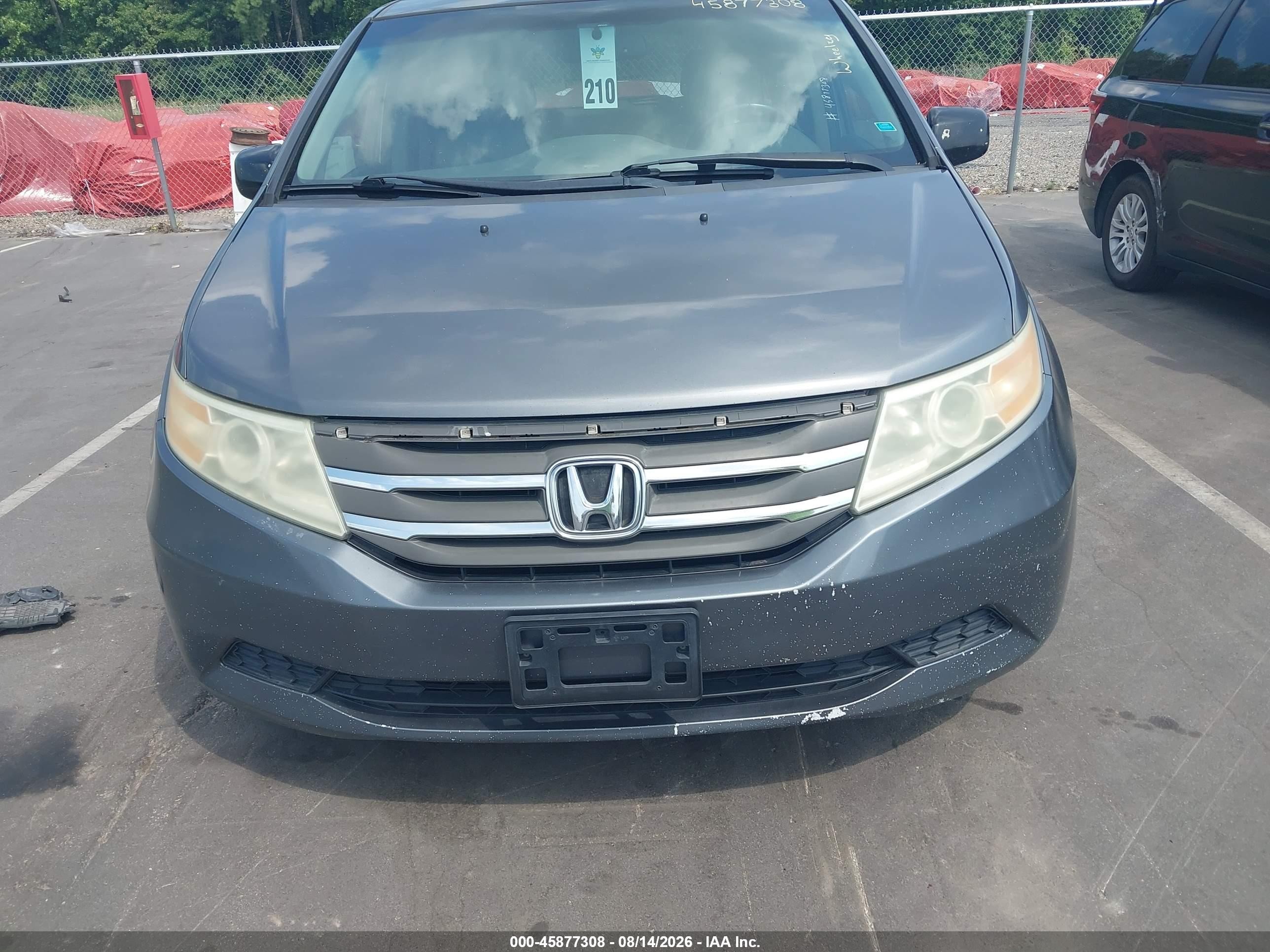 2011 Honda Odyssey Ex-l Gray vin: 5FNRL5H60BB093417