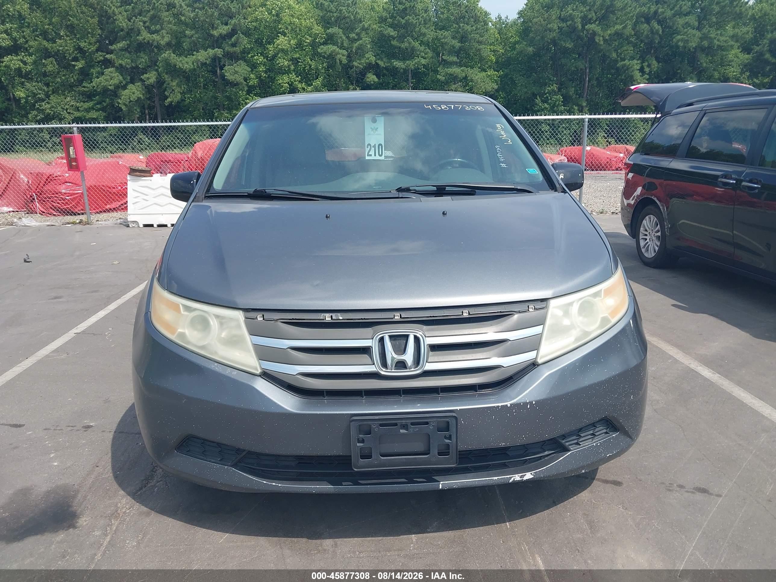 2011 Honda Odyssey Ex-l Gray vin: 5FNRL5H60BB093417