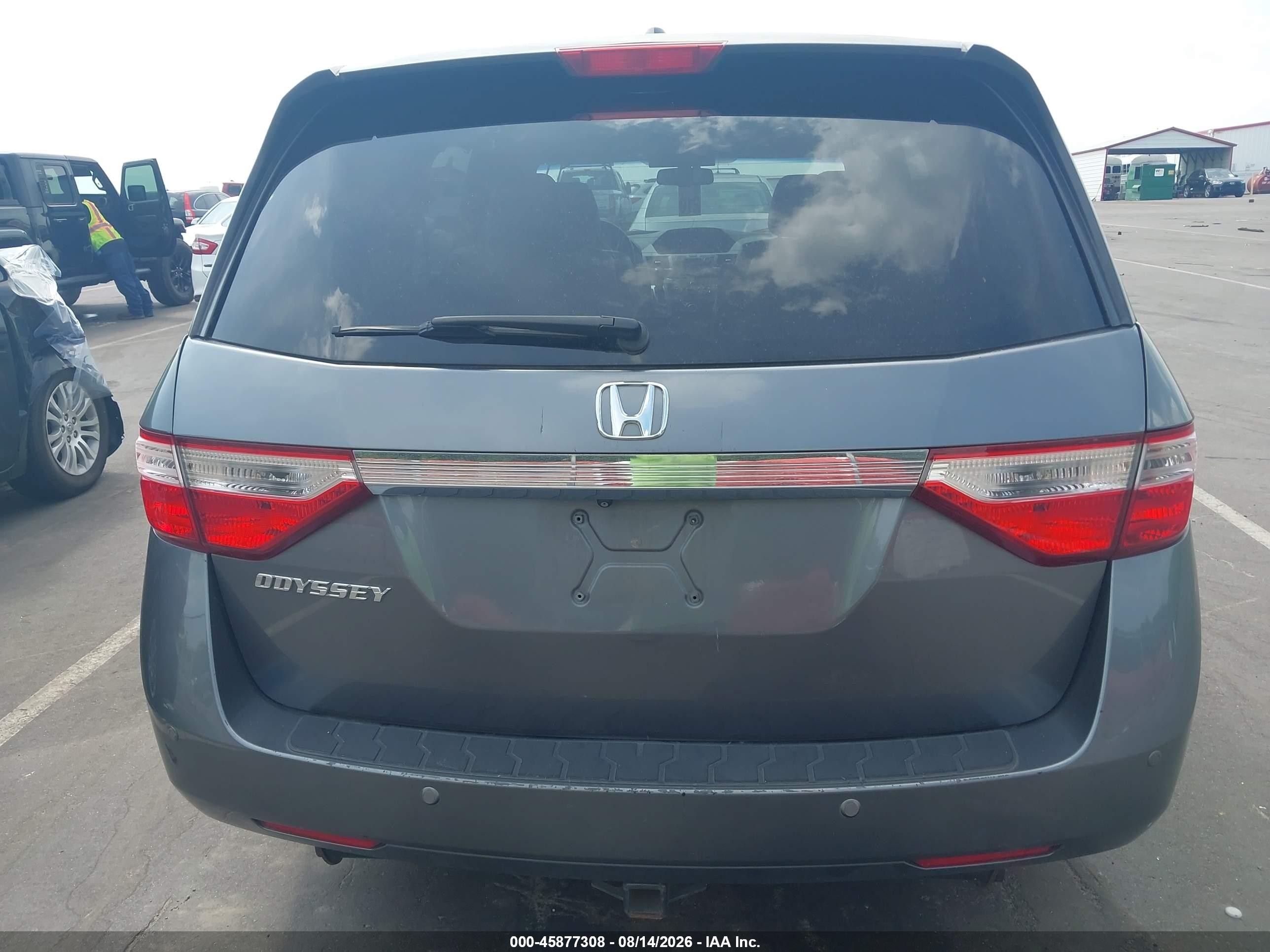 2011 Honda Odyssey Ex-l Gray vin: 5FNRL5H60BB093417
