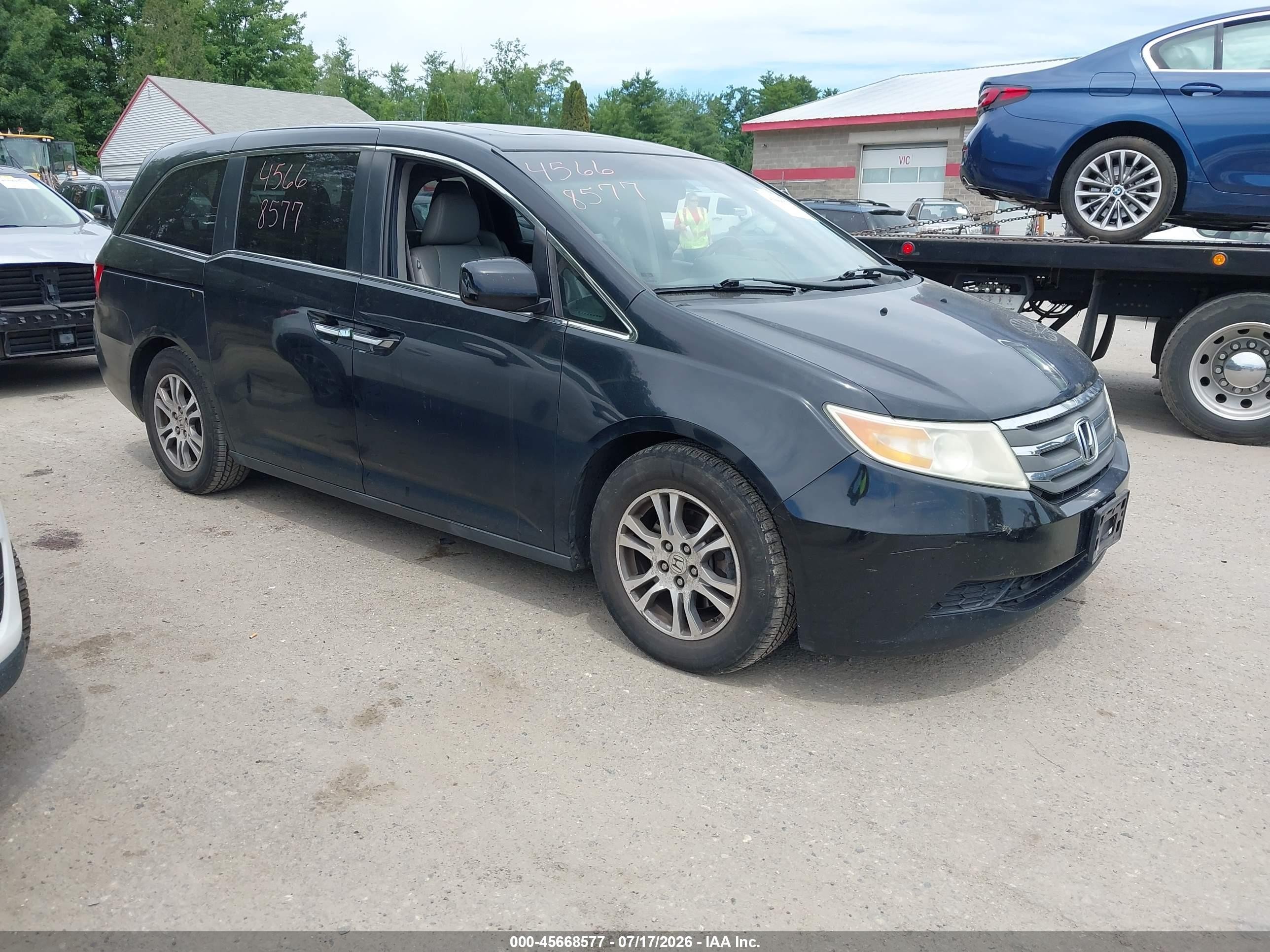 2011 Honda Odyssey Ex-l Black vin: 5FNRL5H60BB097984