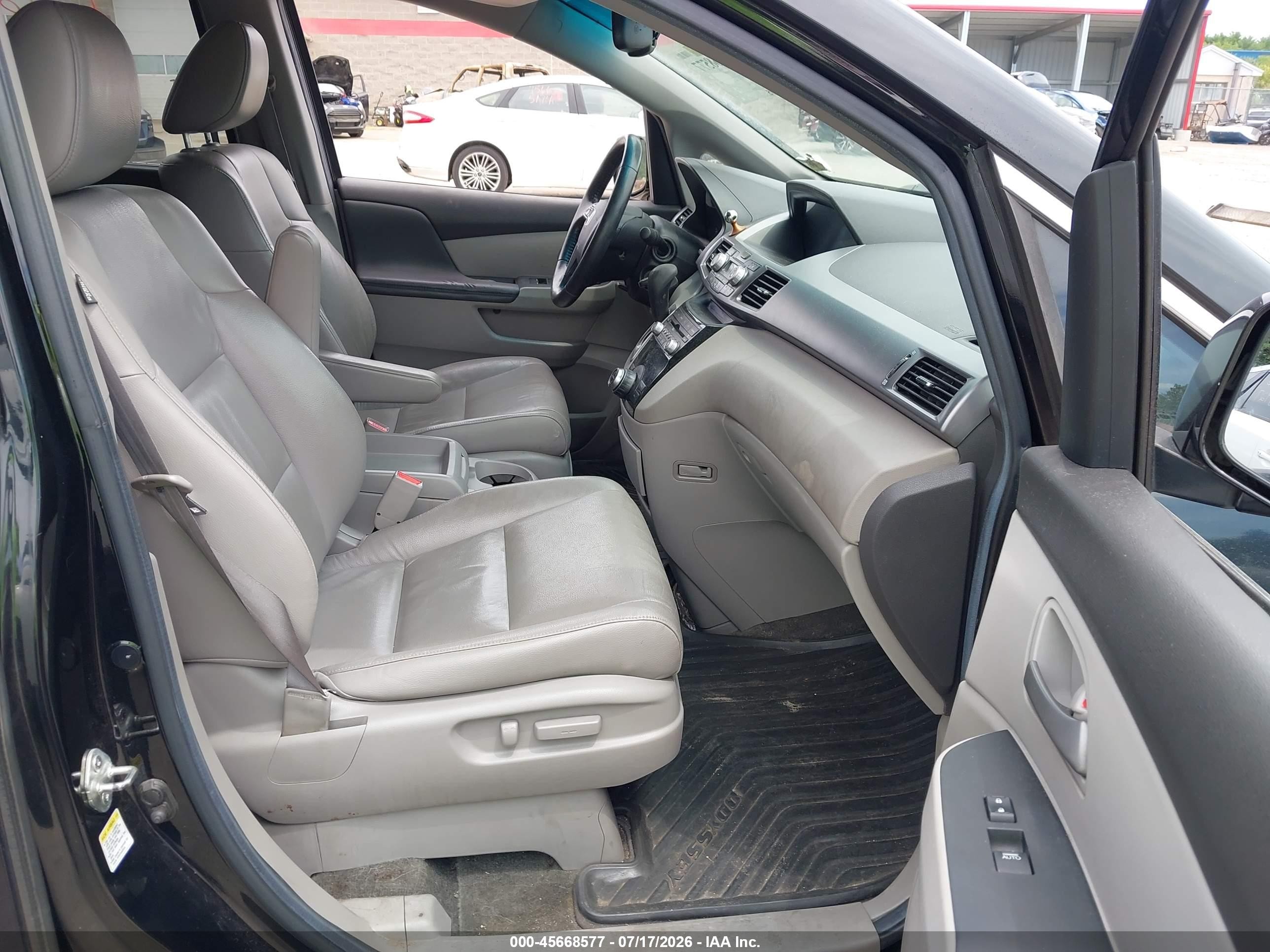 2011 Honda Odyssey Ex-l Black vin: 5FNRL5H60BB097984
