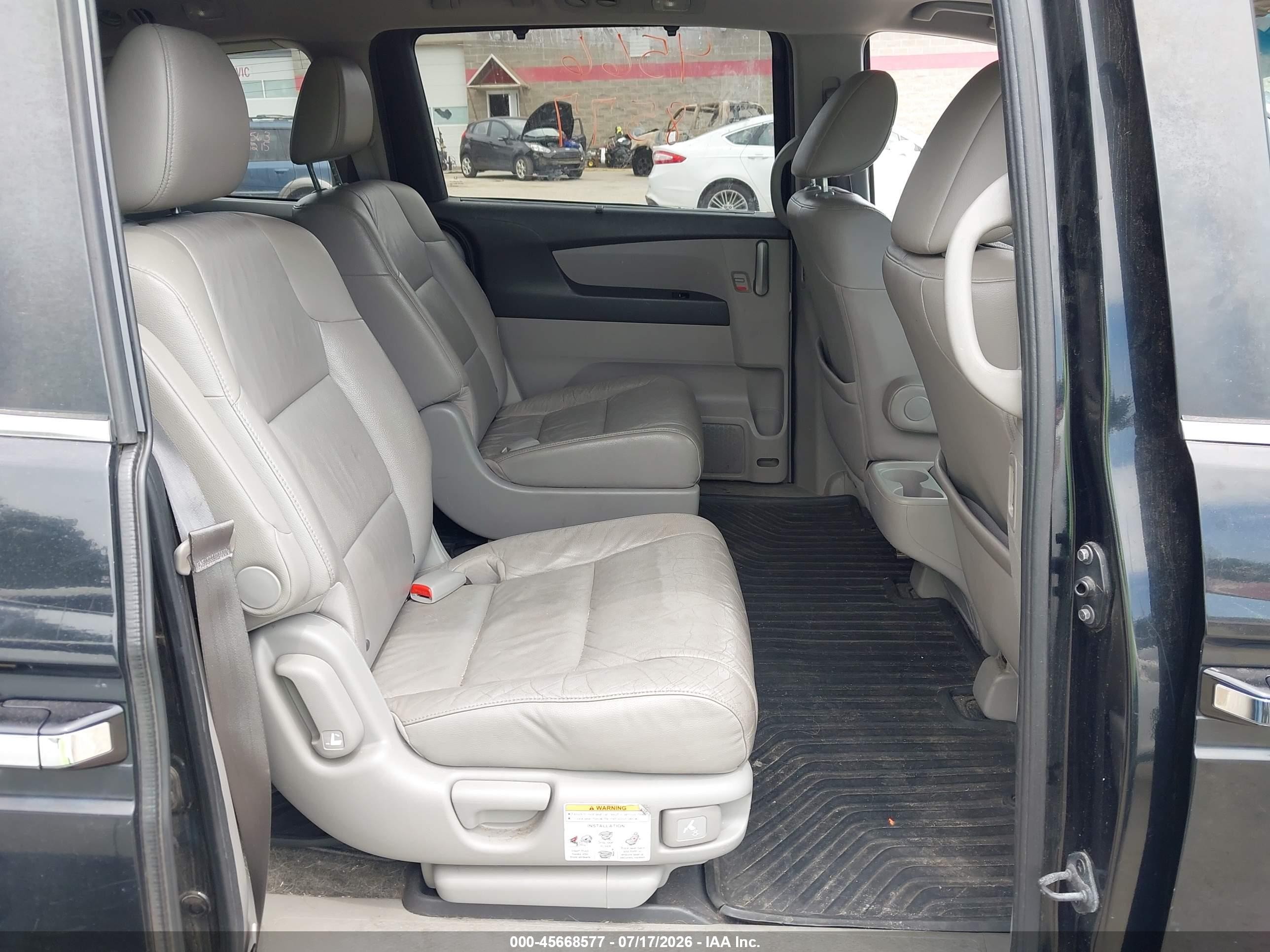 2011 Honda Odyssey Ex-l Black vin: 5FNRL5H60BB097984
