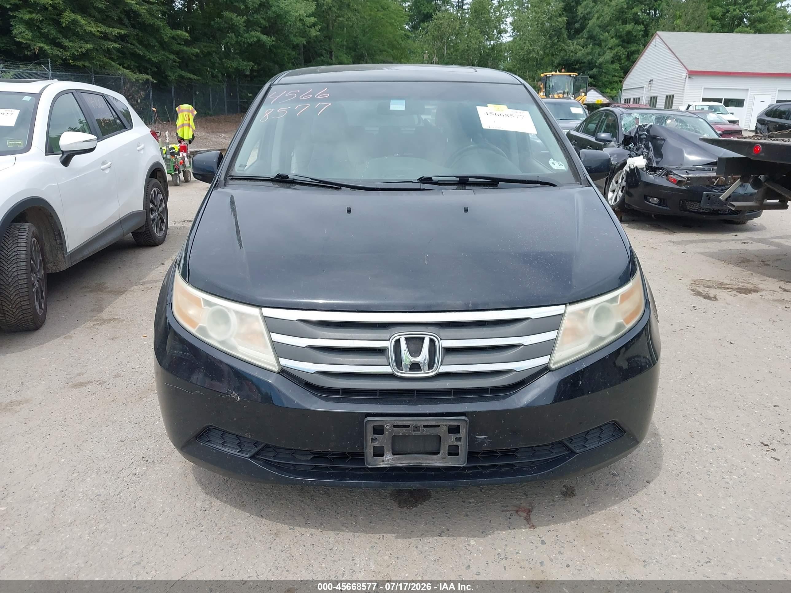 2011 Honda Odyssey Ex-l Black vin: 5FNRL5H60BB097984