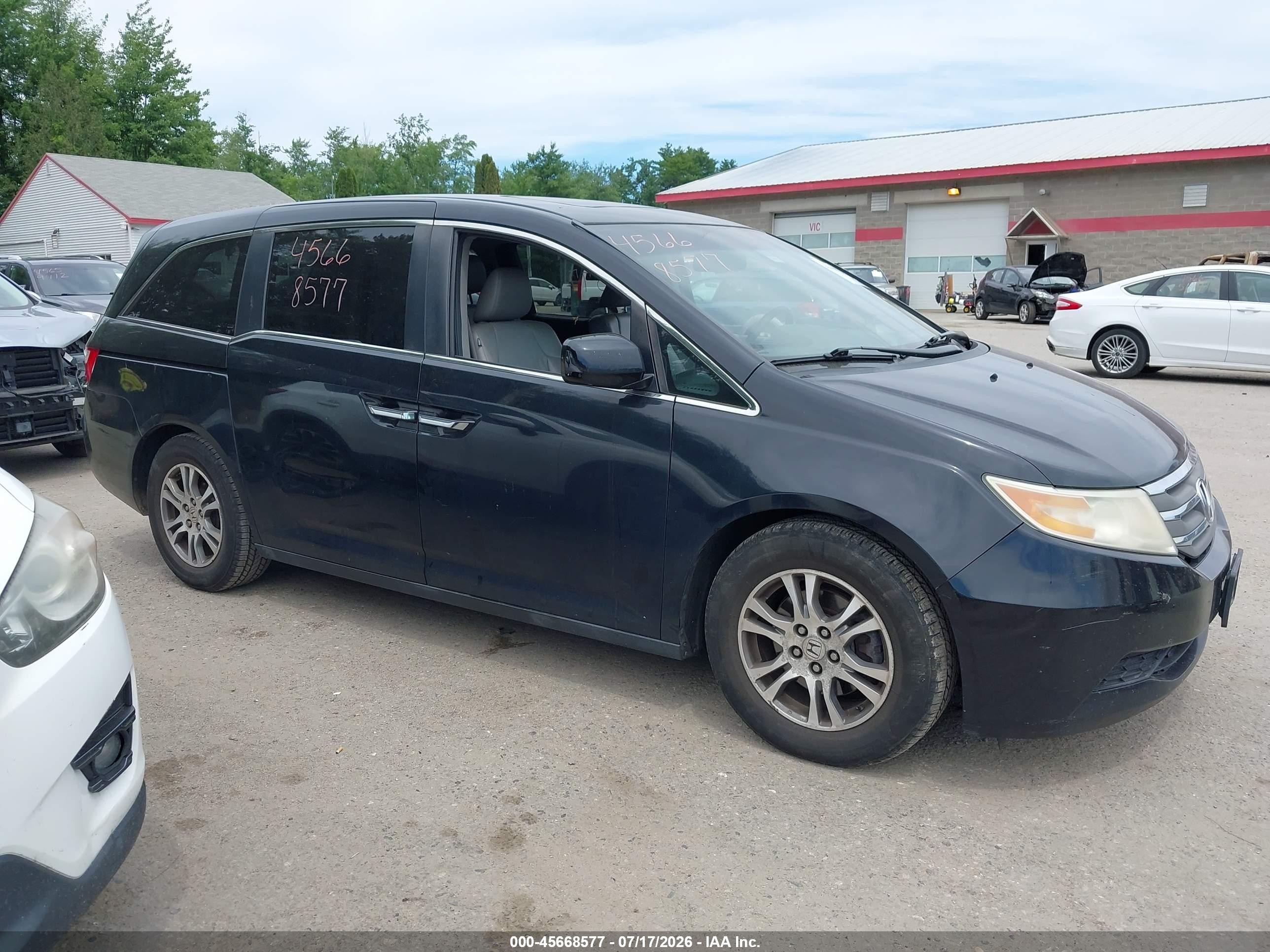 2011 Honda Odyssey Ex-l Black vin: 5FNRL5H60BB097984