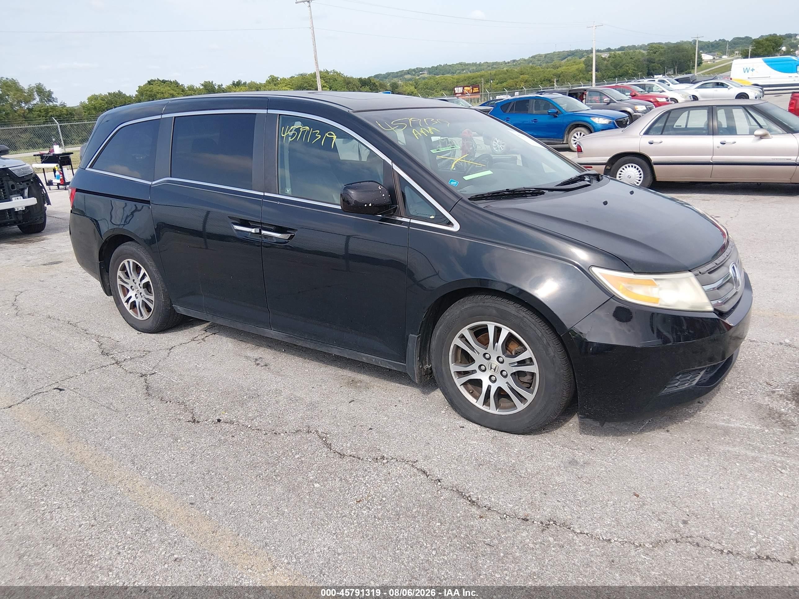 2011 Honda Odyssey Ex-l Black vin: 5FNRL5H60BB099668
