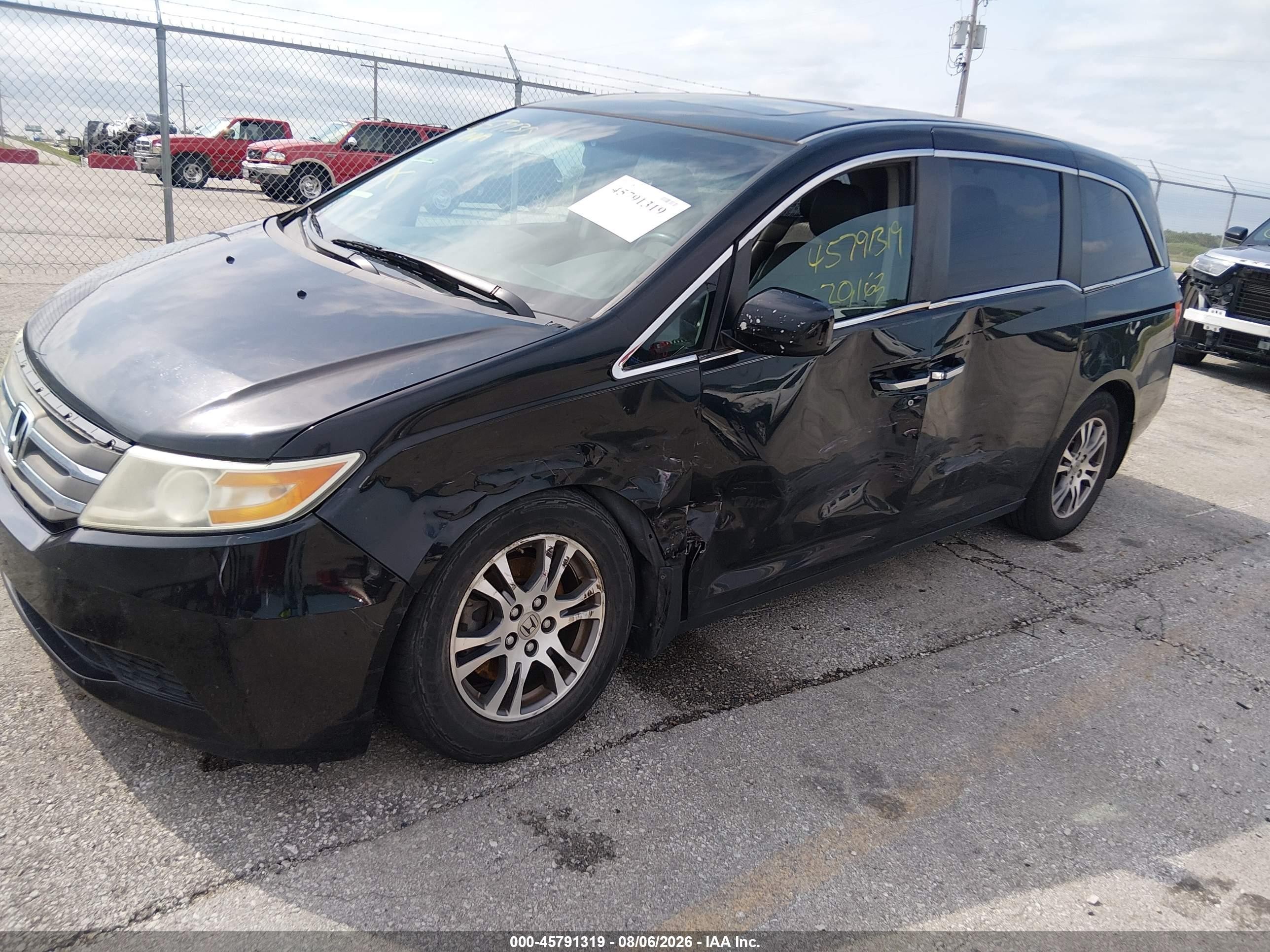 2011 Honda Odyssey Ex-l Black vin: 5FNRL5H60BB099668