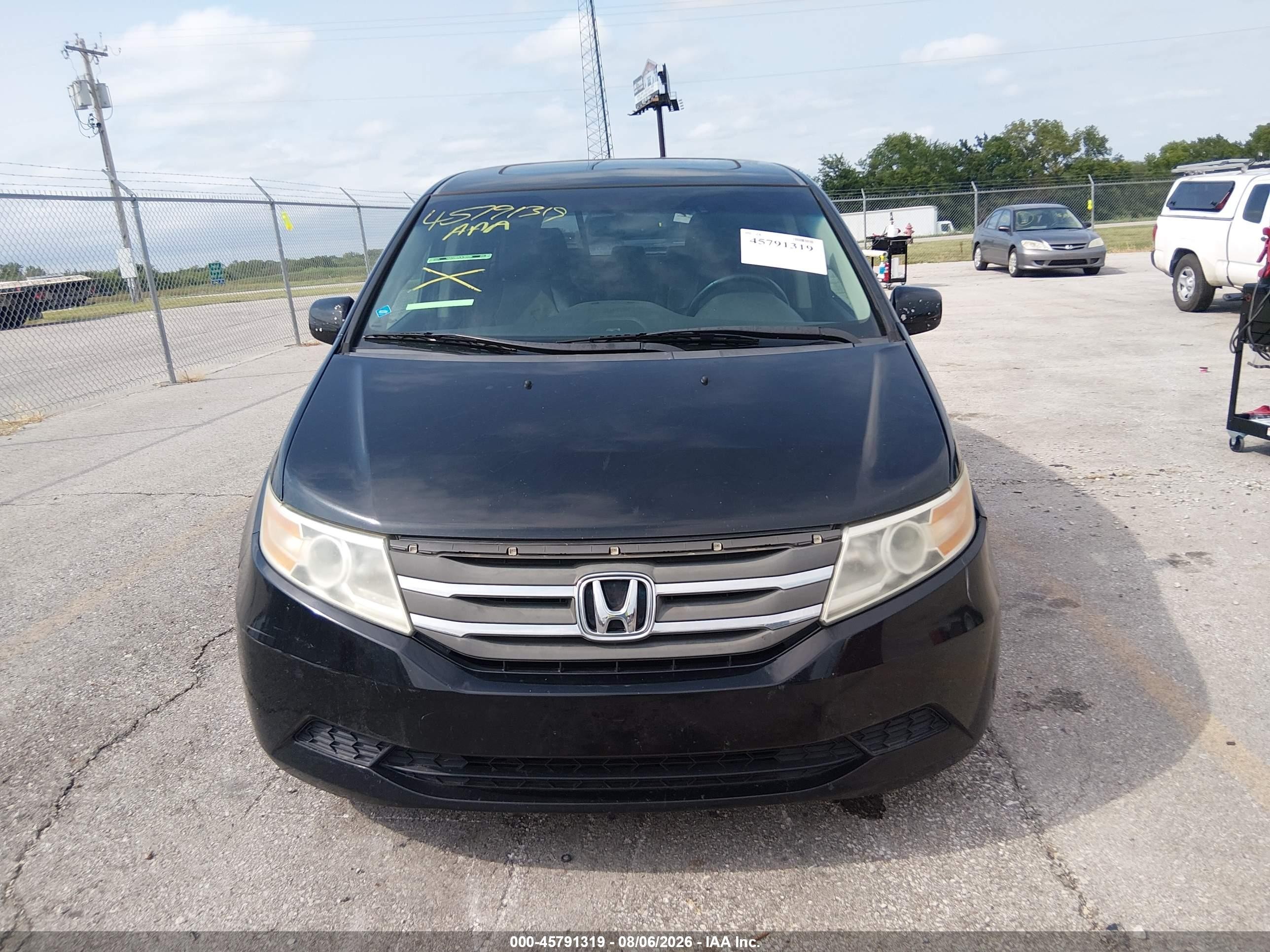 2011 Honda Odyssey Ex-l Black vin: 5FNRL5H60BB099668