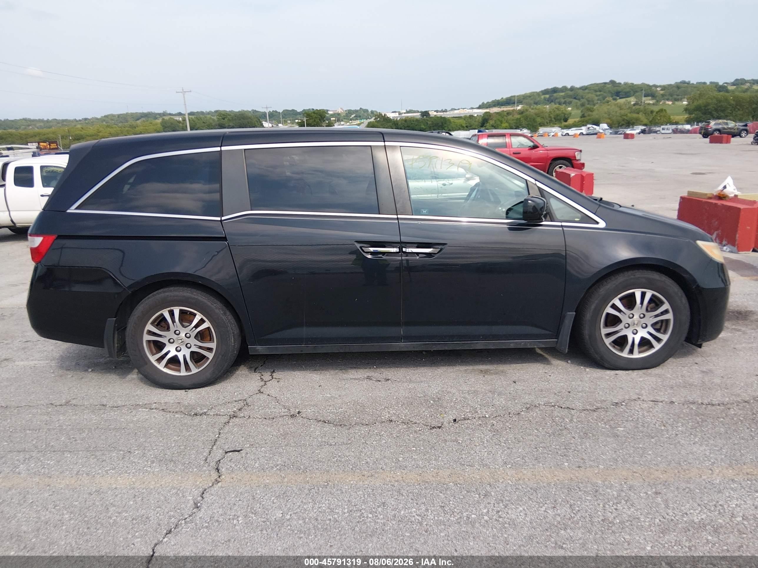 2011 Honda Odyssey Ex-l Black vin: 5FNRL5H60BB099668