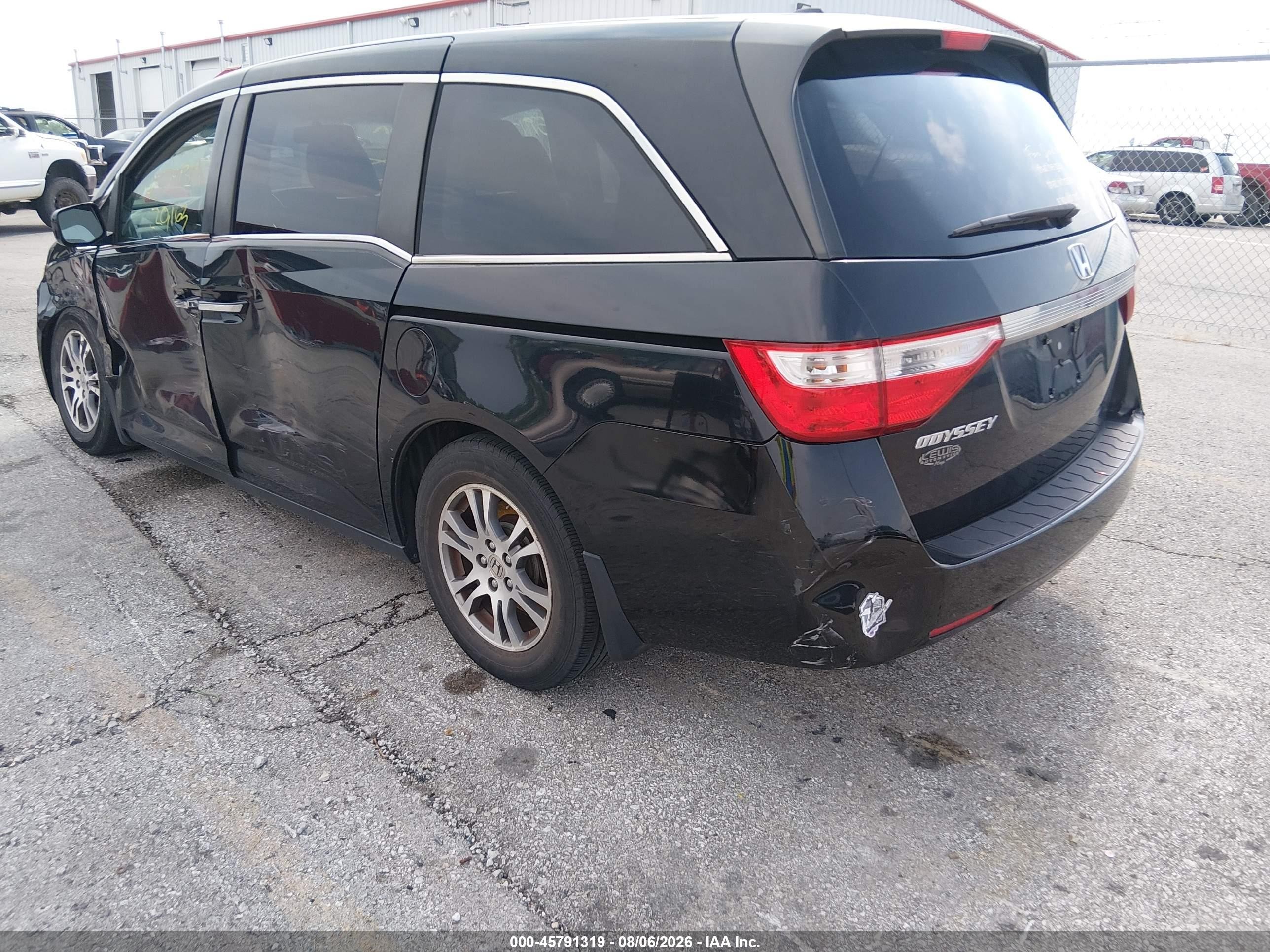 2011 Honda Odyssey Ex-l Black vin: 5FNRL5H60BB099668