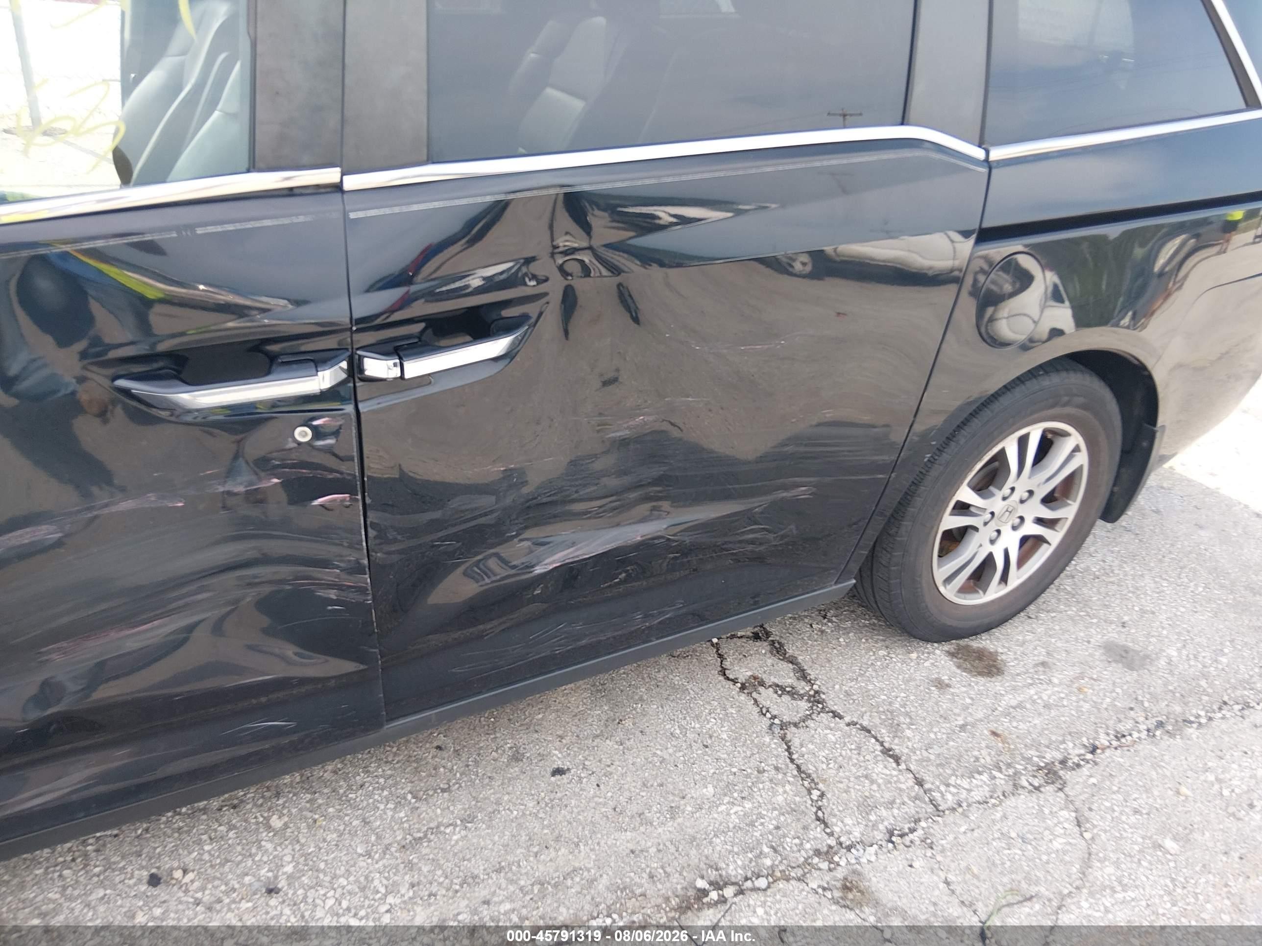 2011 Honda Odyssey Ex-l Black vin: 5FNRL5H60BB099668