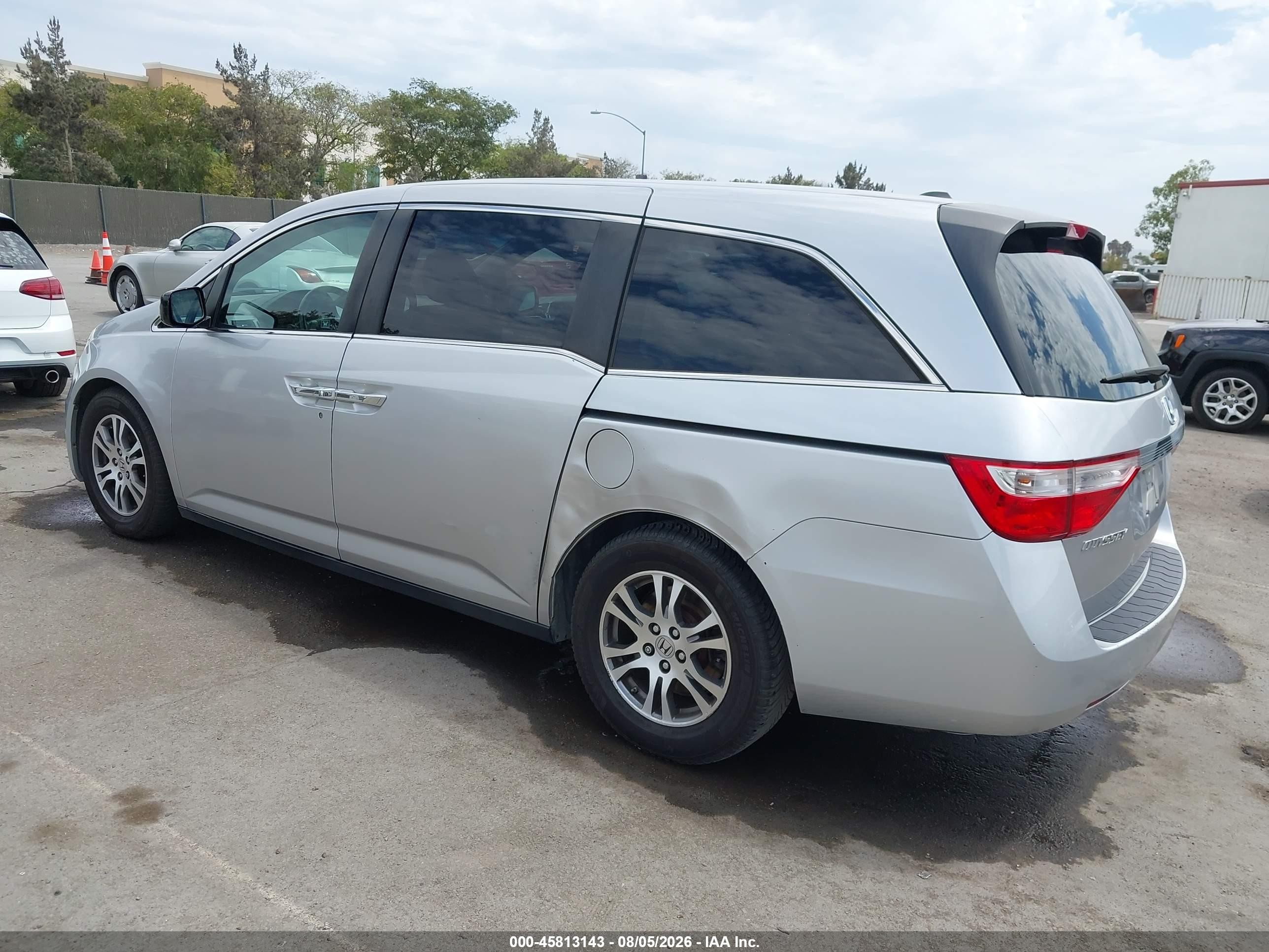 2011 Honda Odyssey Ex-l Silver vin: 5FNRL5H60BB104075
