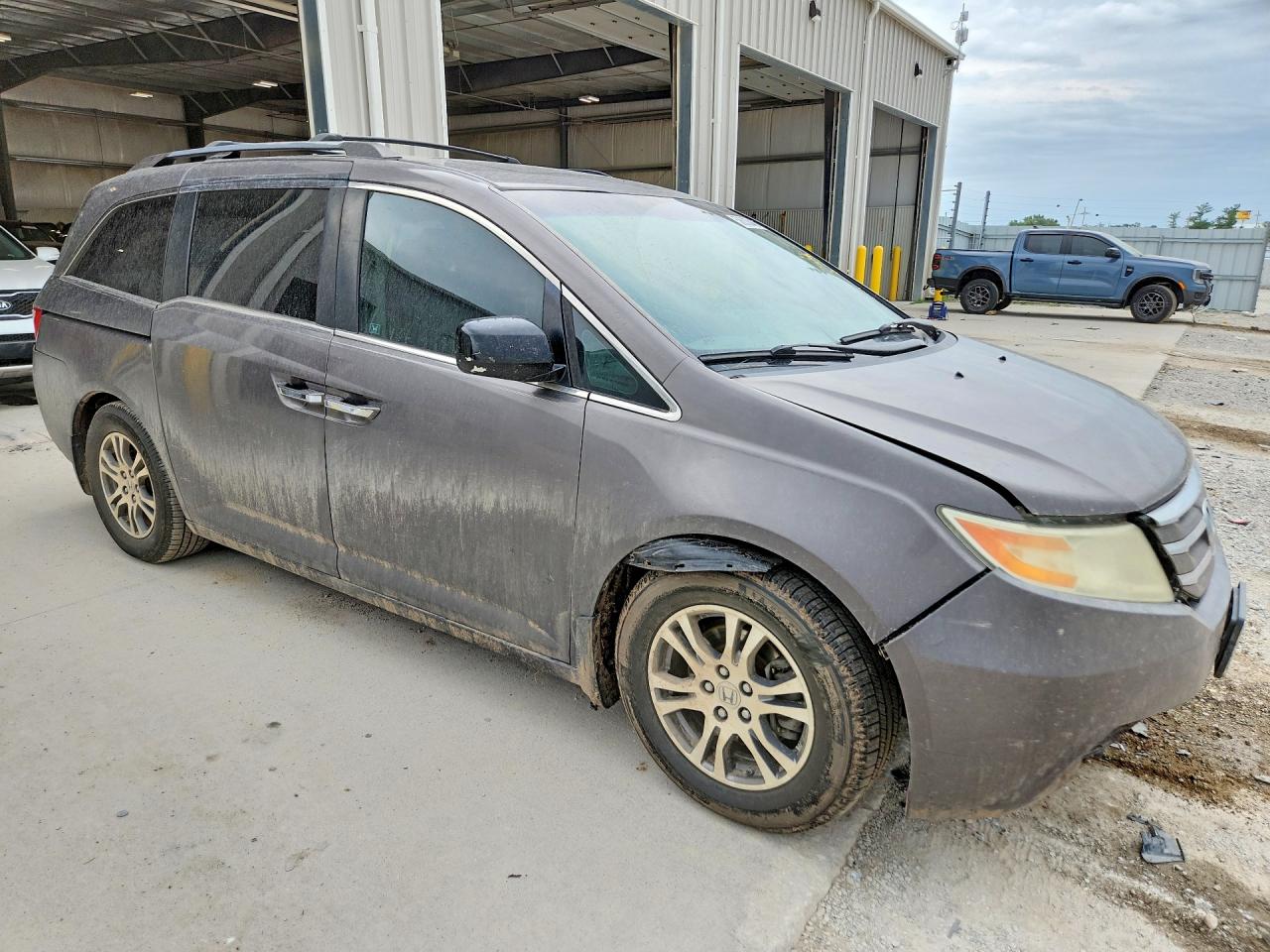 2012 Honda Odyssey Exl Gray vin: 5FNRL5H60CB019383