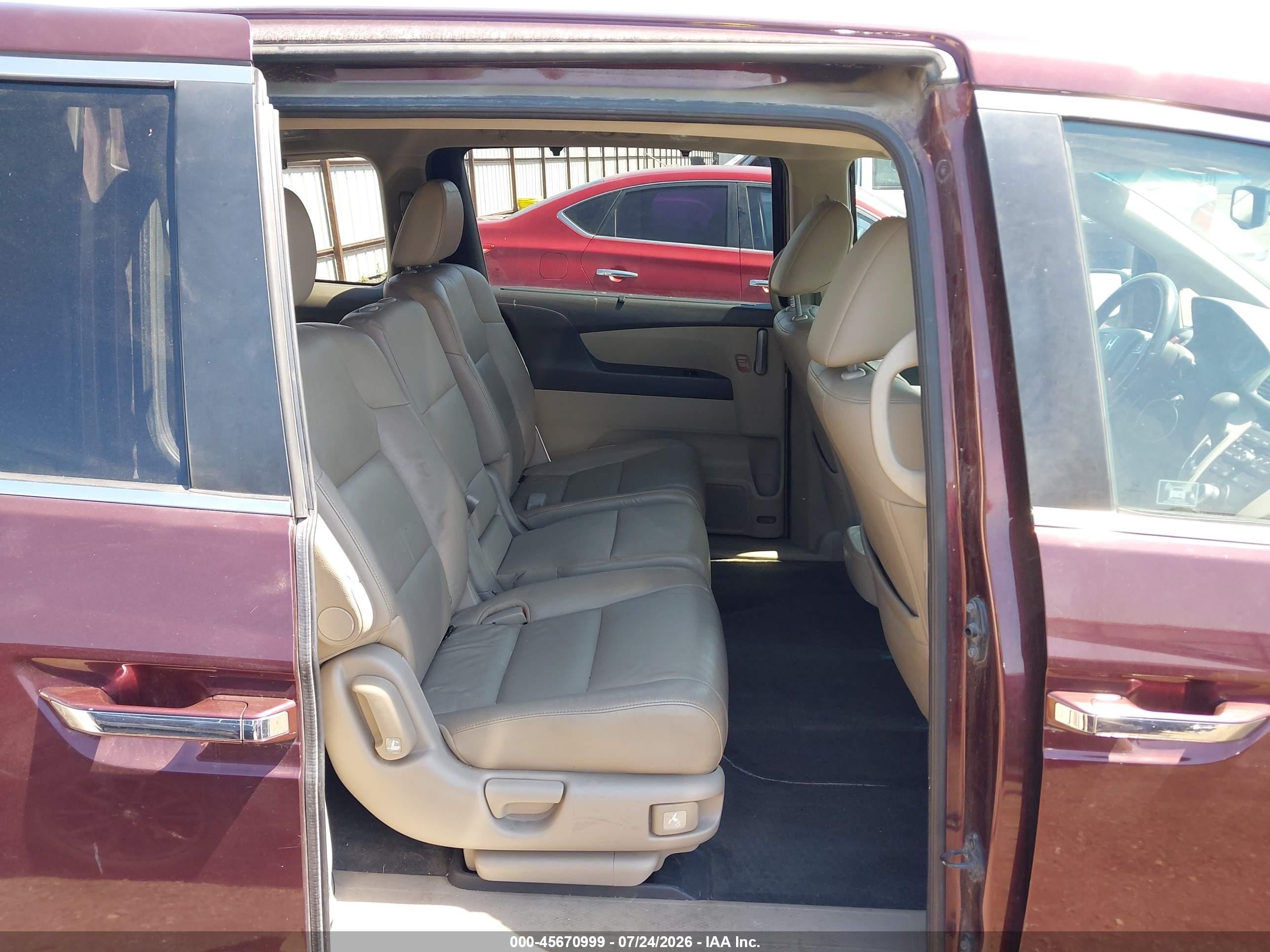 2012 Honda Odyssey Ex-l Purple vin: 5FNRL5H60CB022462