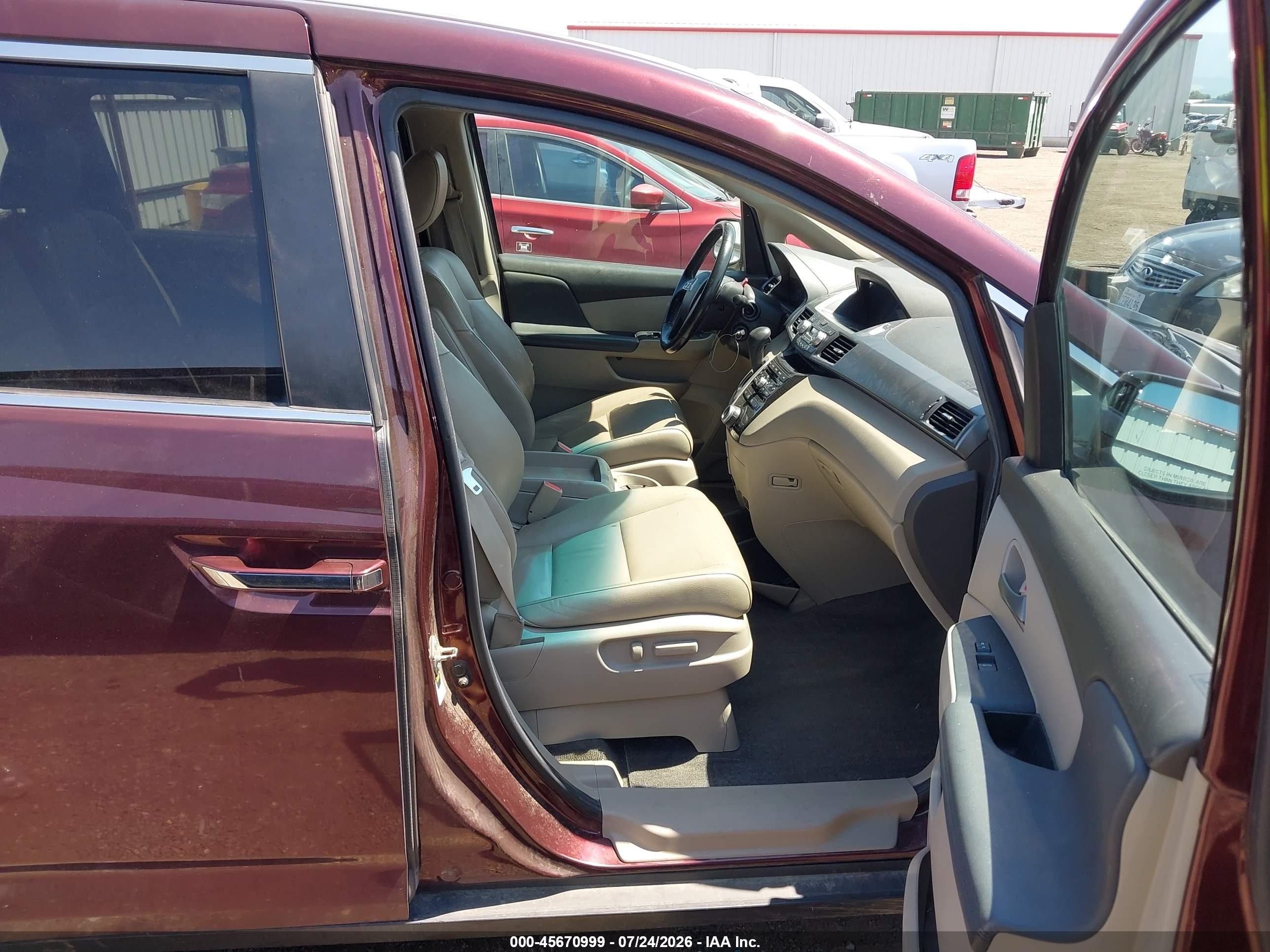 2012 Honda Odyssey Ex-l Purple vin: 5FNRL5H60CB022462
