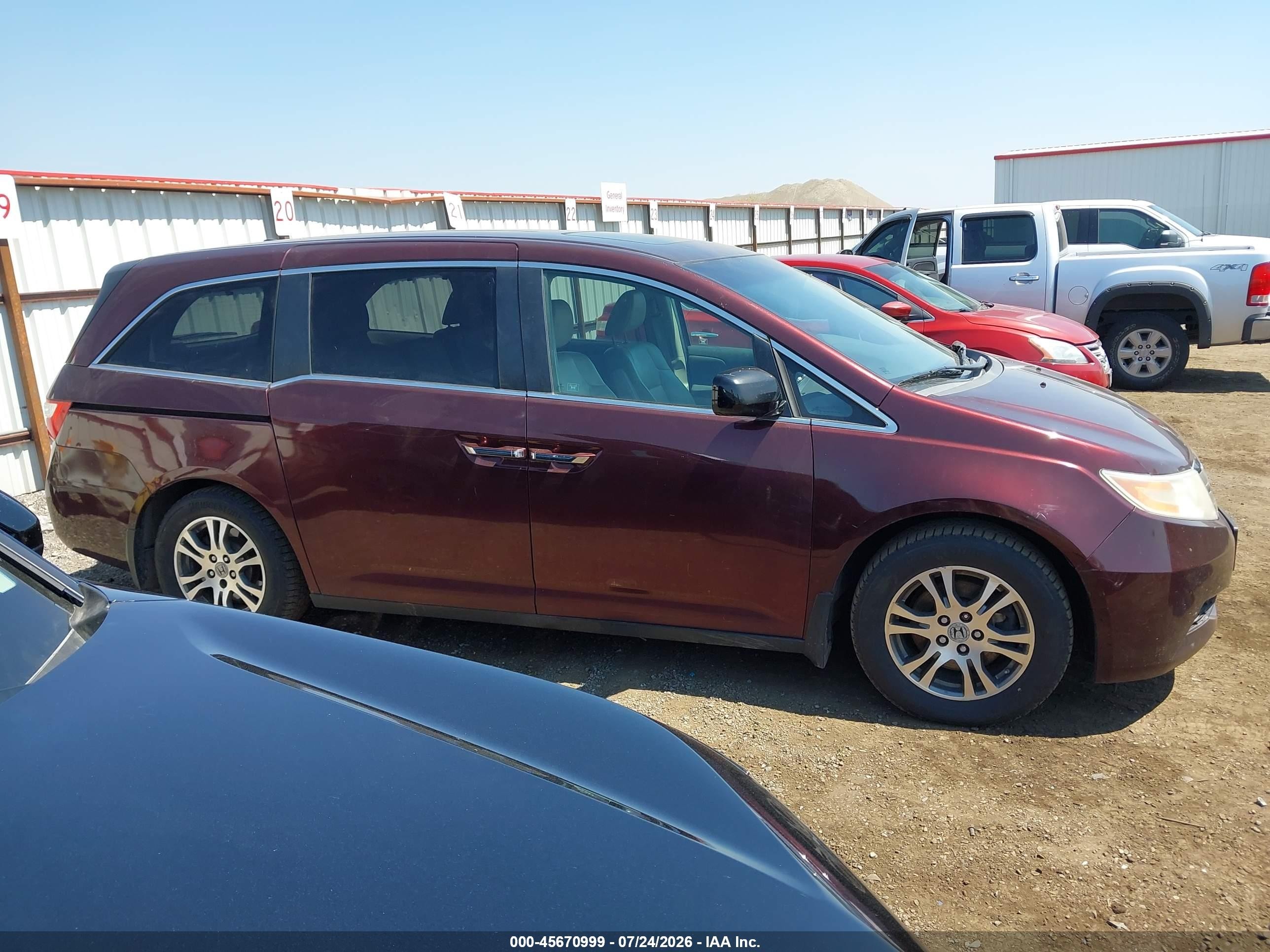 2012 Honda Odyssey Ex-l Purple vin: 5FNRL5H60CB022462
