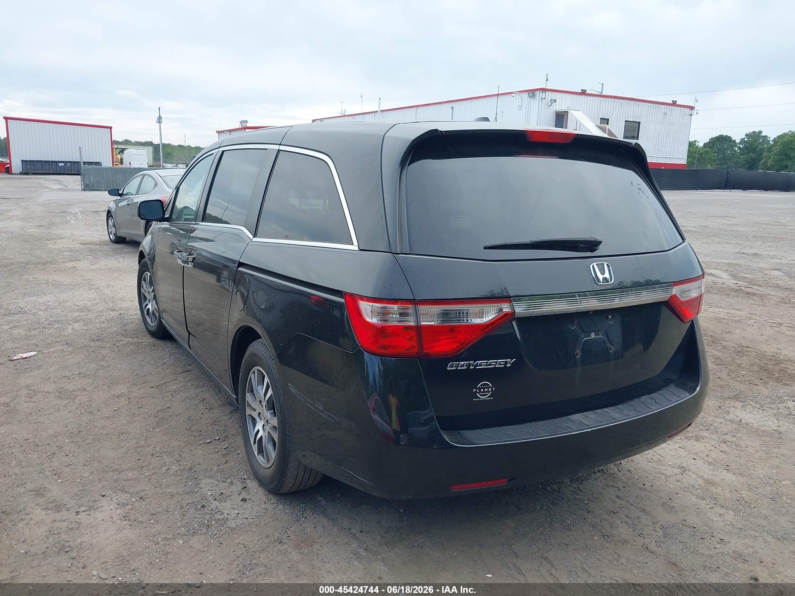 2012 Honda Odyssey Ex-l Black vin: 5FNRL5H60CB023076