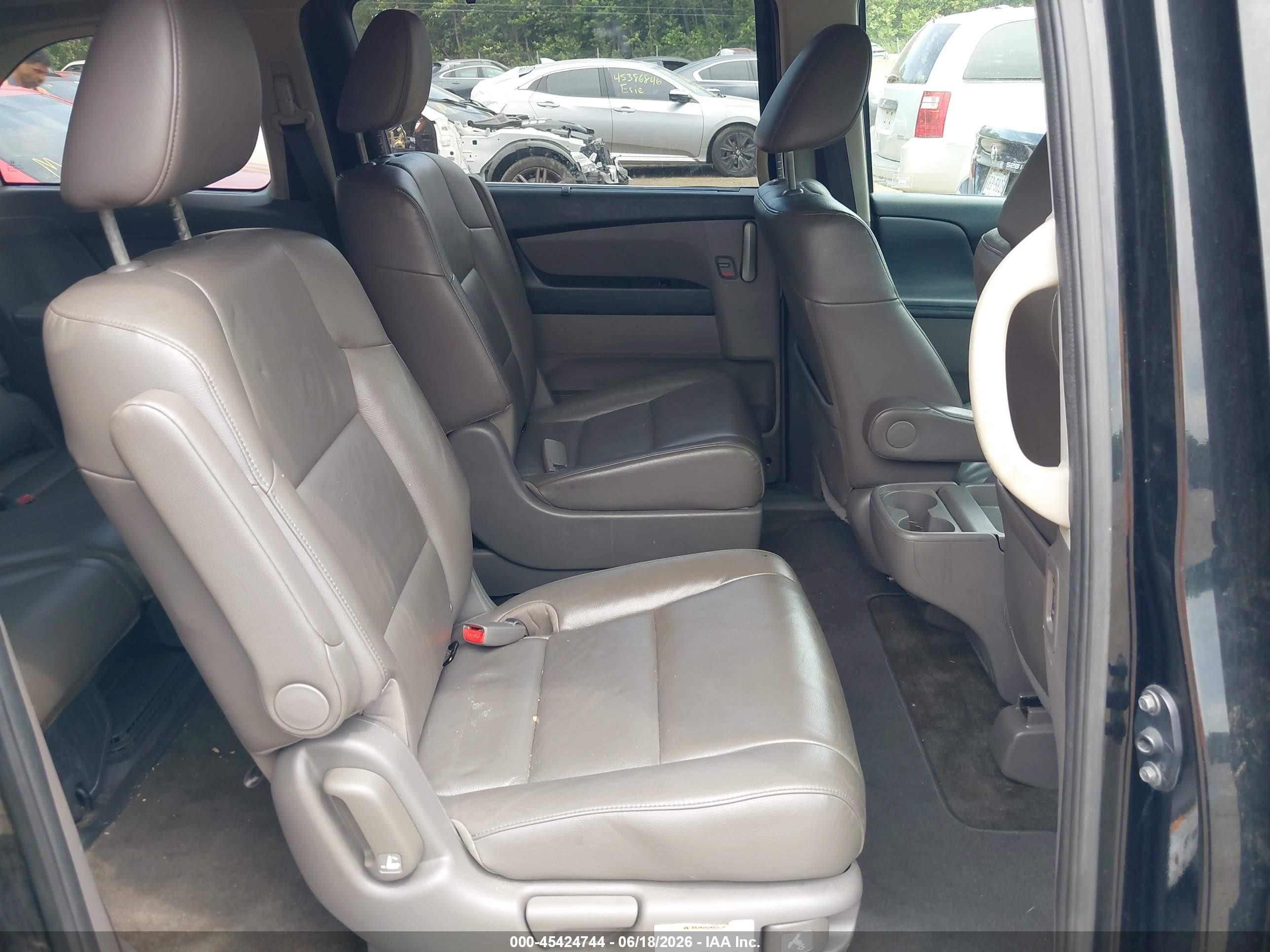 2012 Honda Odyssey Ex-l Black vin: 5FNRL5H60CB023076