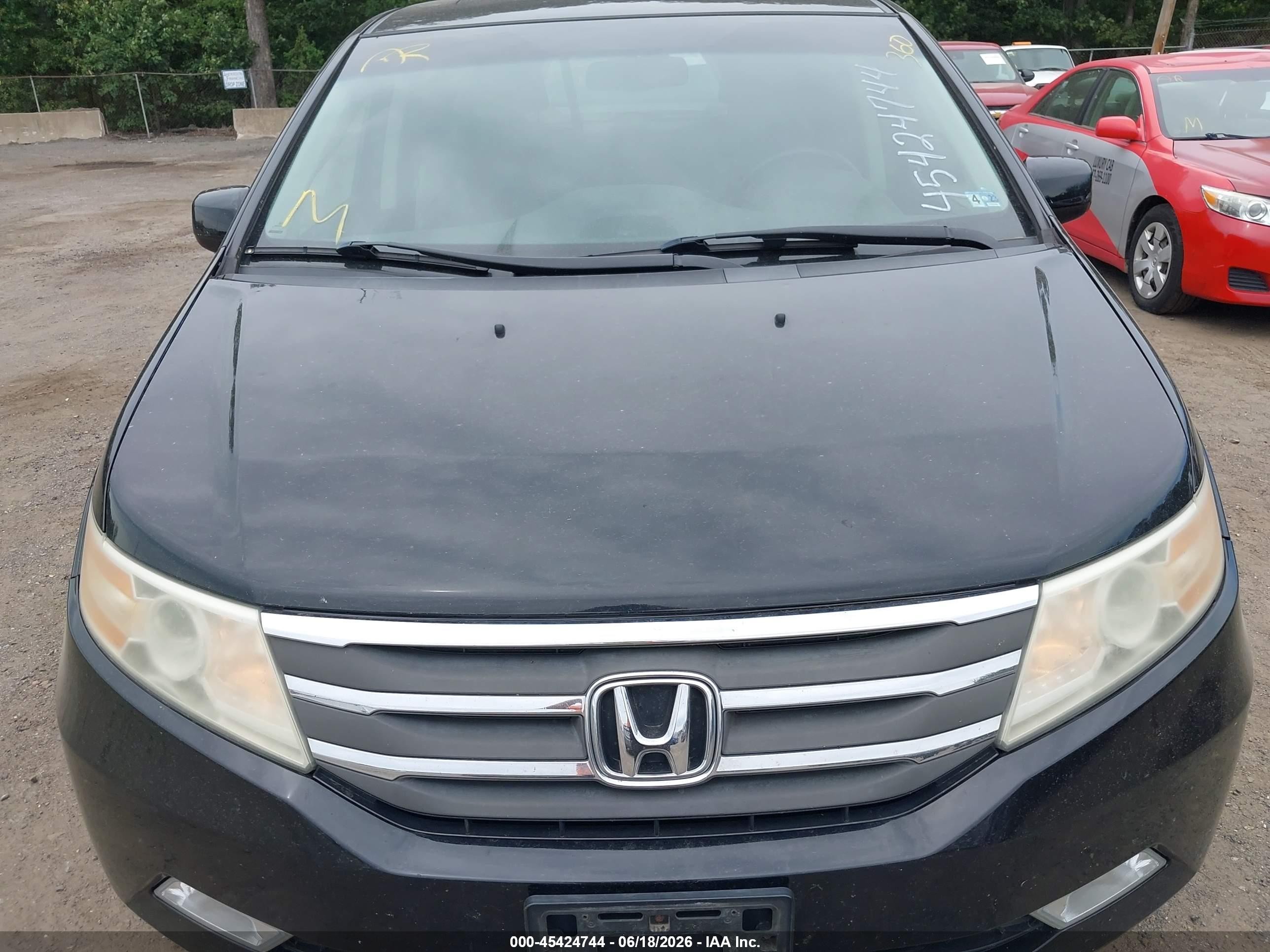 2012 Honda Odyssey Ex-l Black vin: 5FNRL5H60CB023076