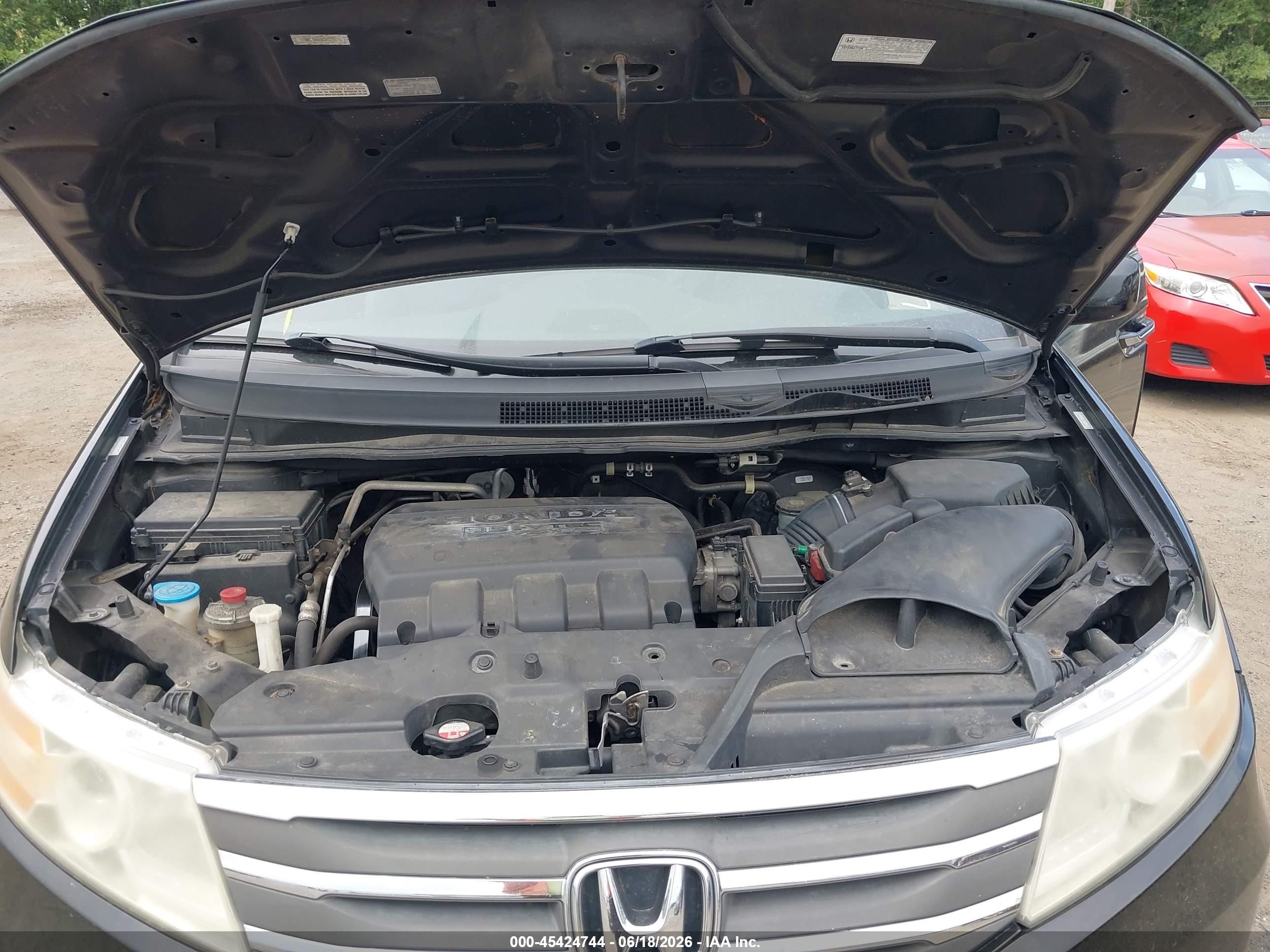 2012 Honda Odyssey Ex-l Black vin: 5FNRL5H60CB023076