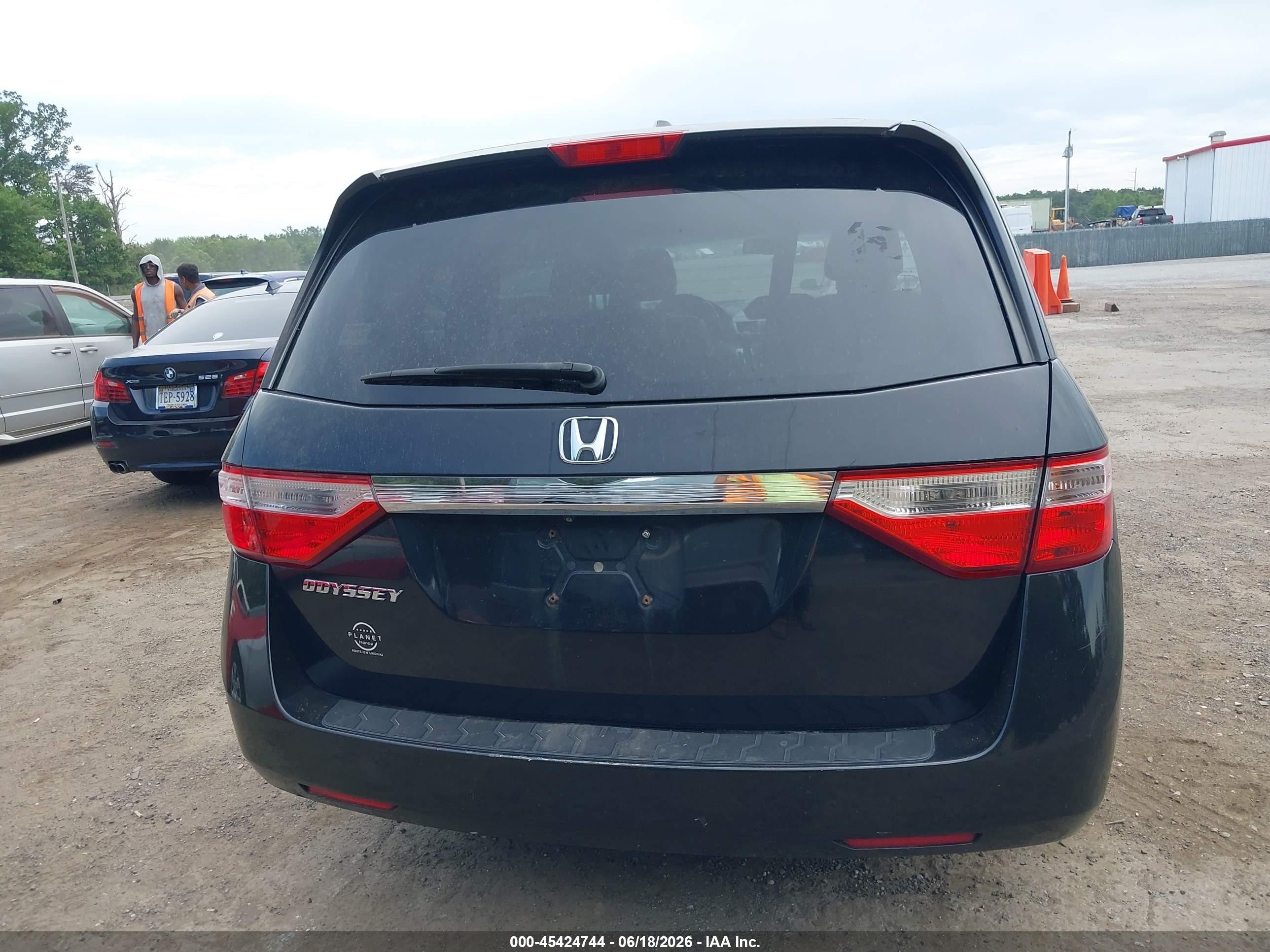 2012 Honda Odyssey Ex-l Black vin: 5FNRL5H60CB023076