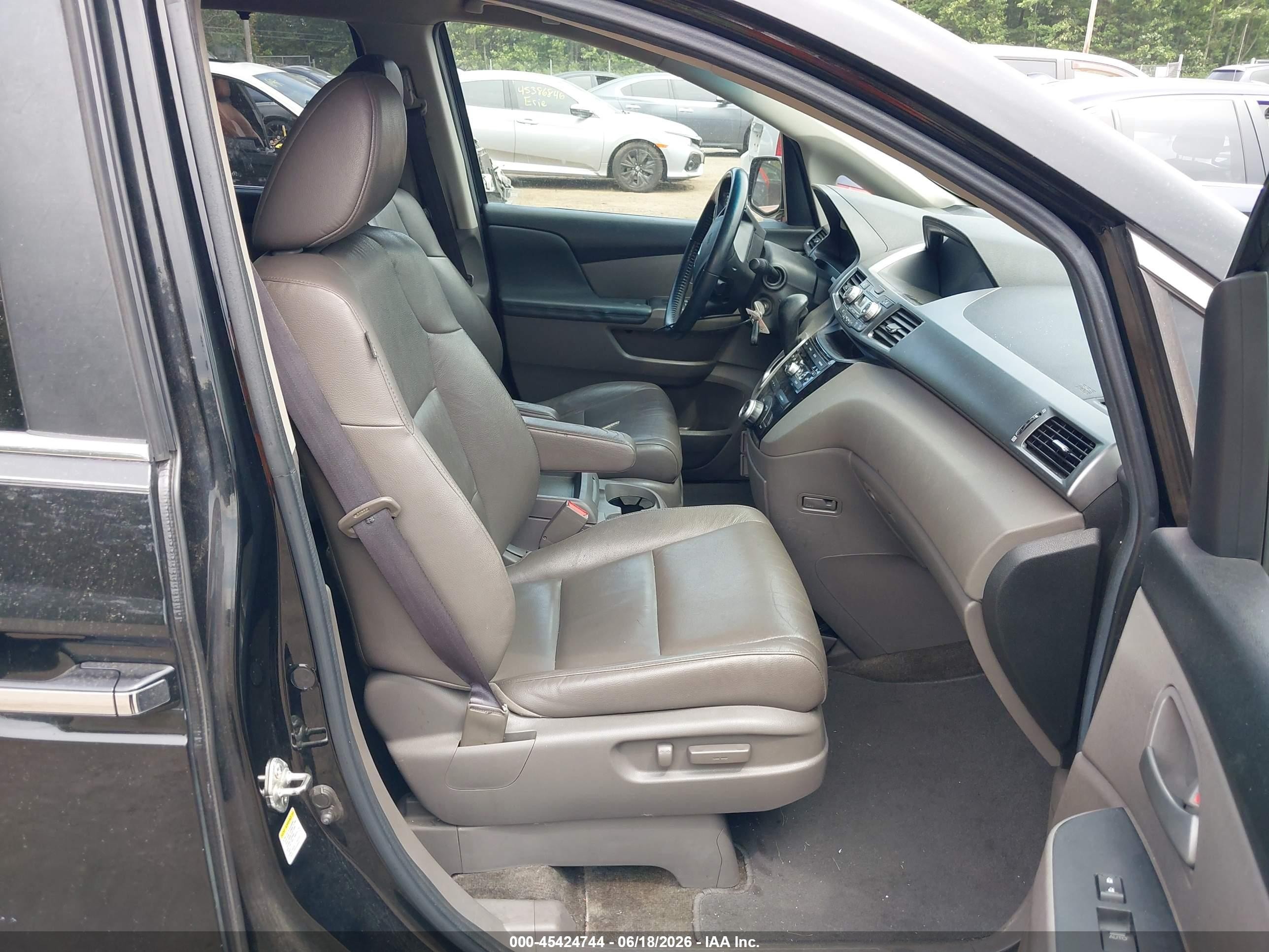 2012 Honda Odyssey Ex-l Black vin: 5FNRL5H60CB023076