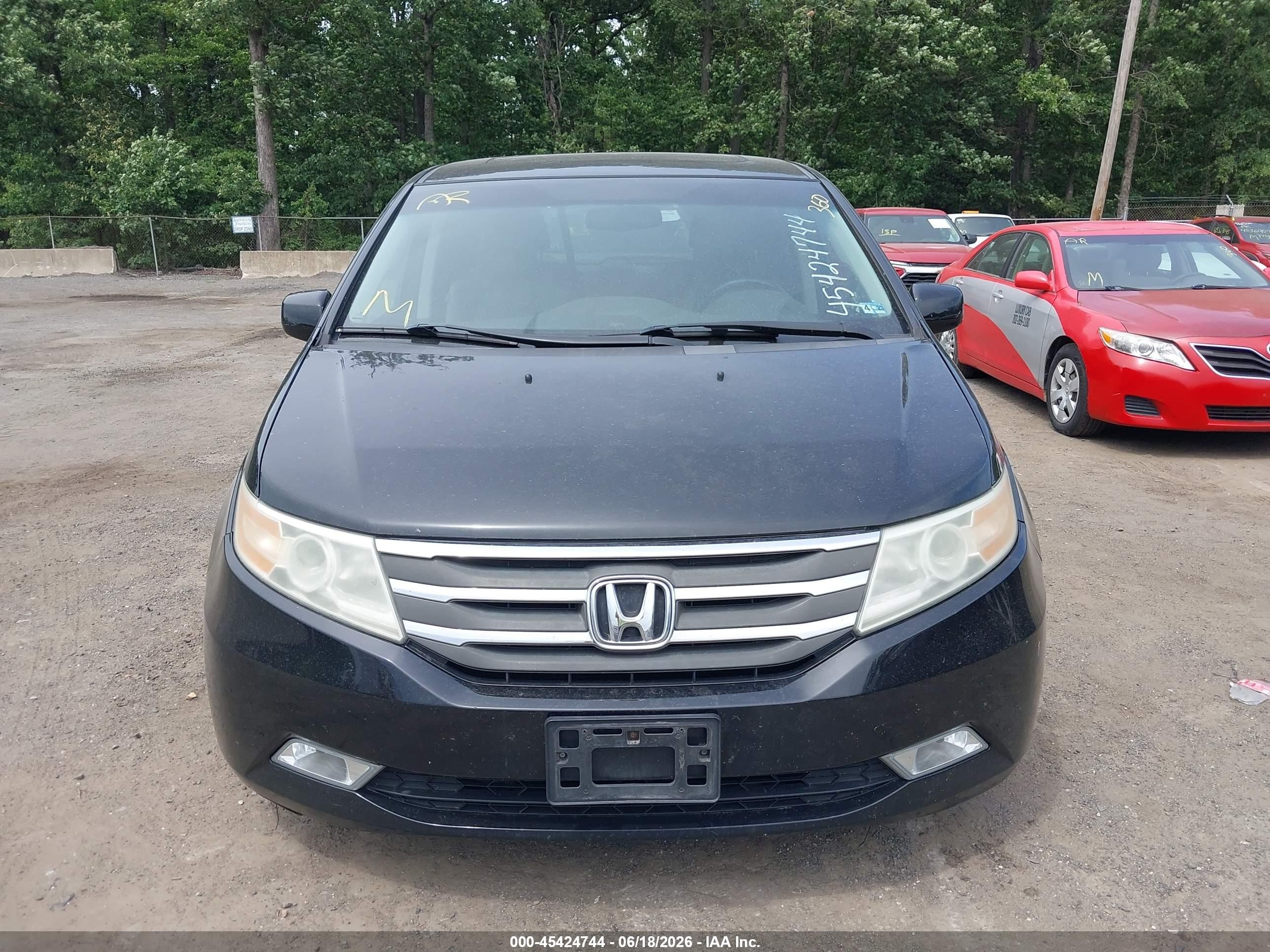 2012 Honda Odyssey Ex-l Black vin: 5FNRL5H60CB023076