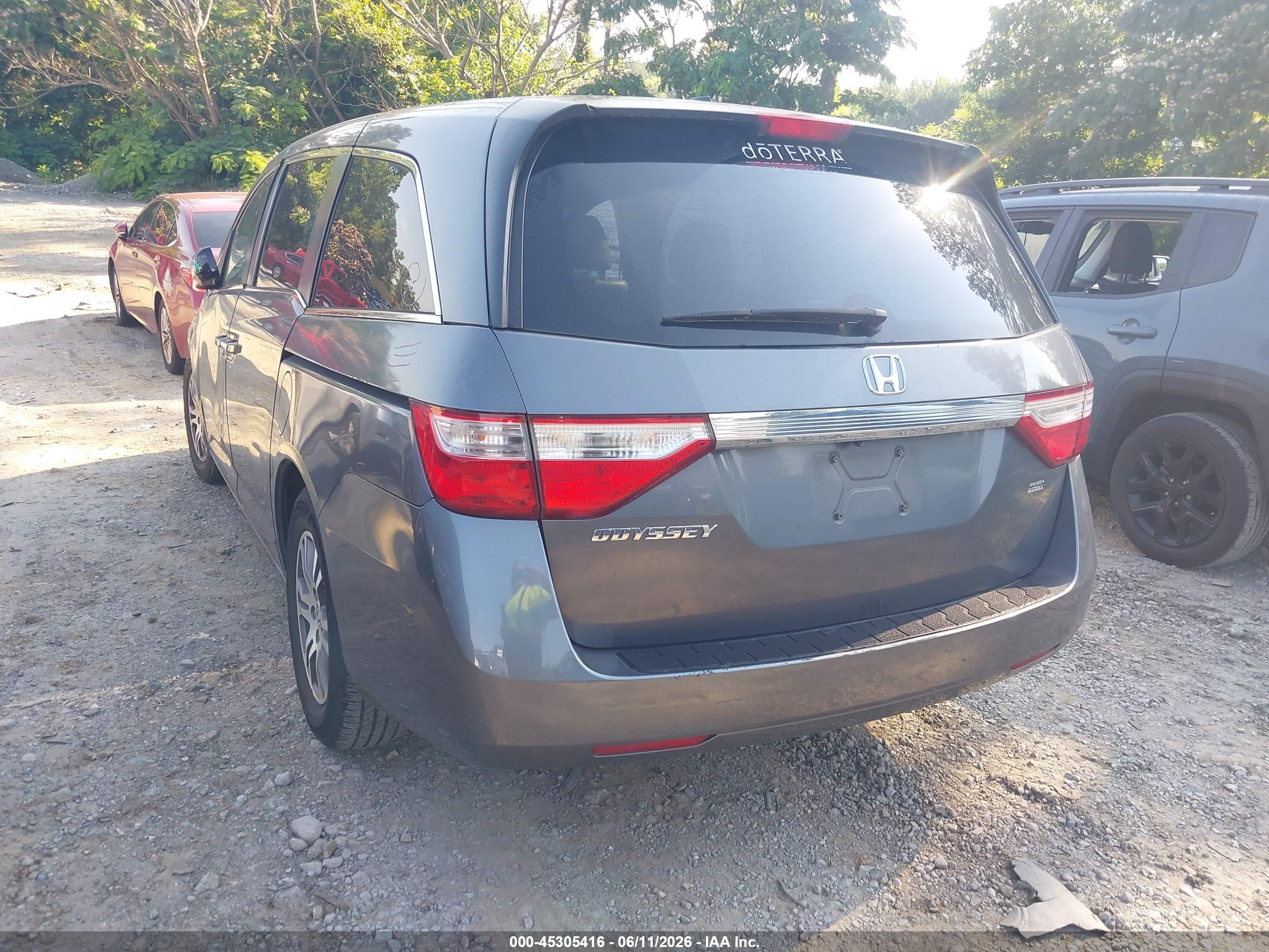 2012 Honda Odyssey Ex-l Серый vin: 5FNRL5H60CB028438